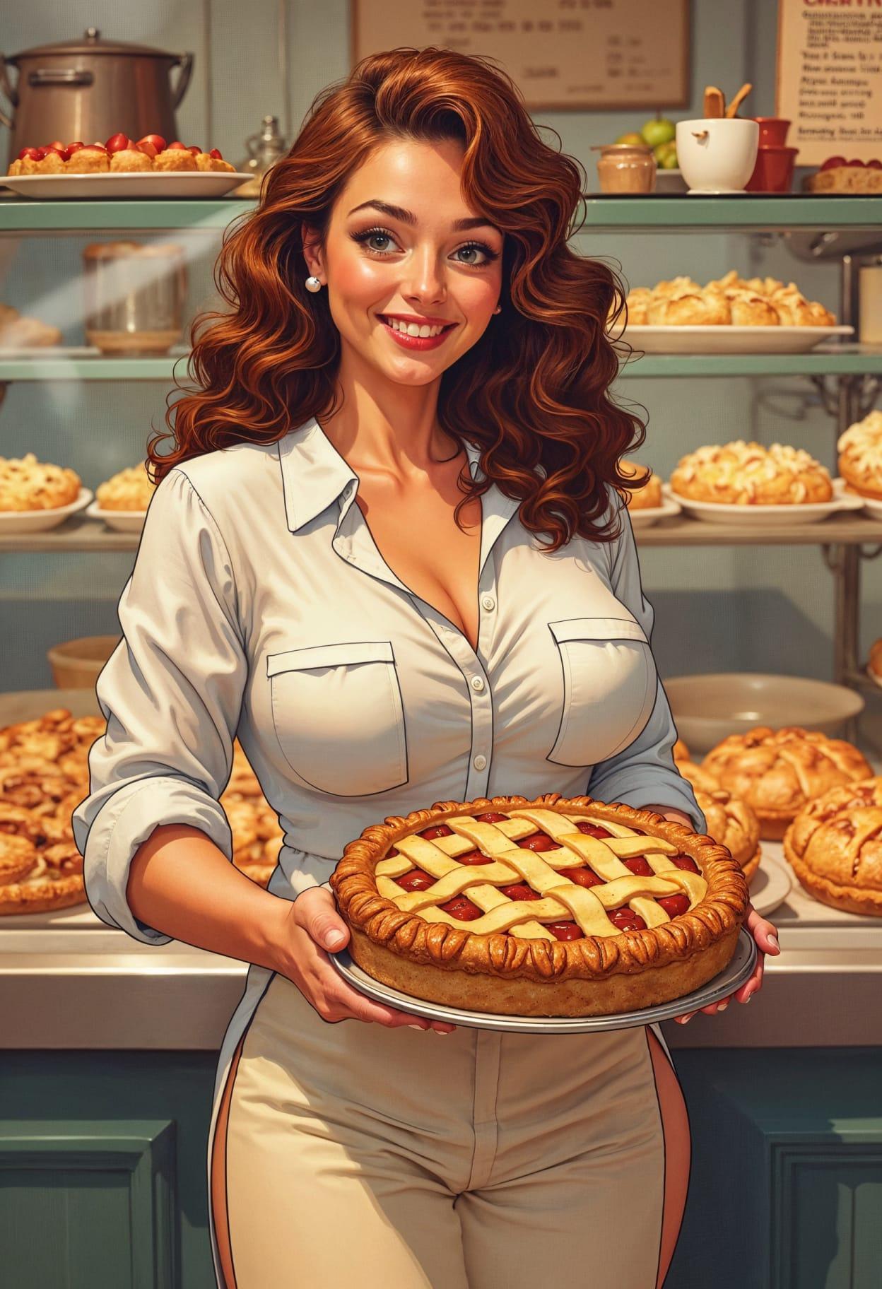 Apple pie cartoon cute drawing free arts 18