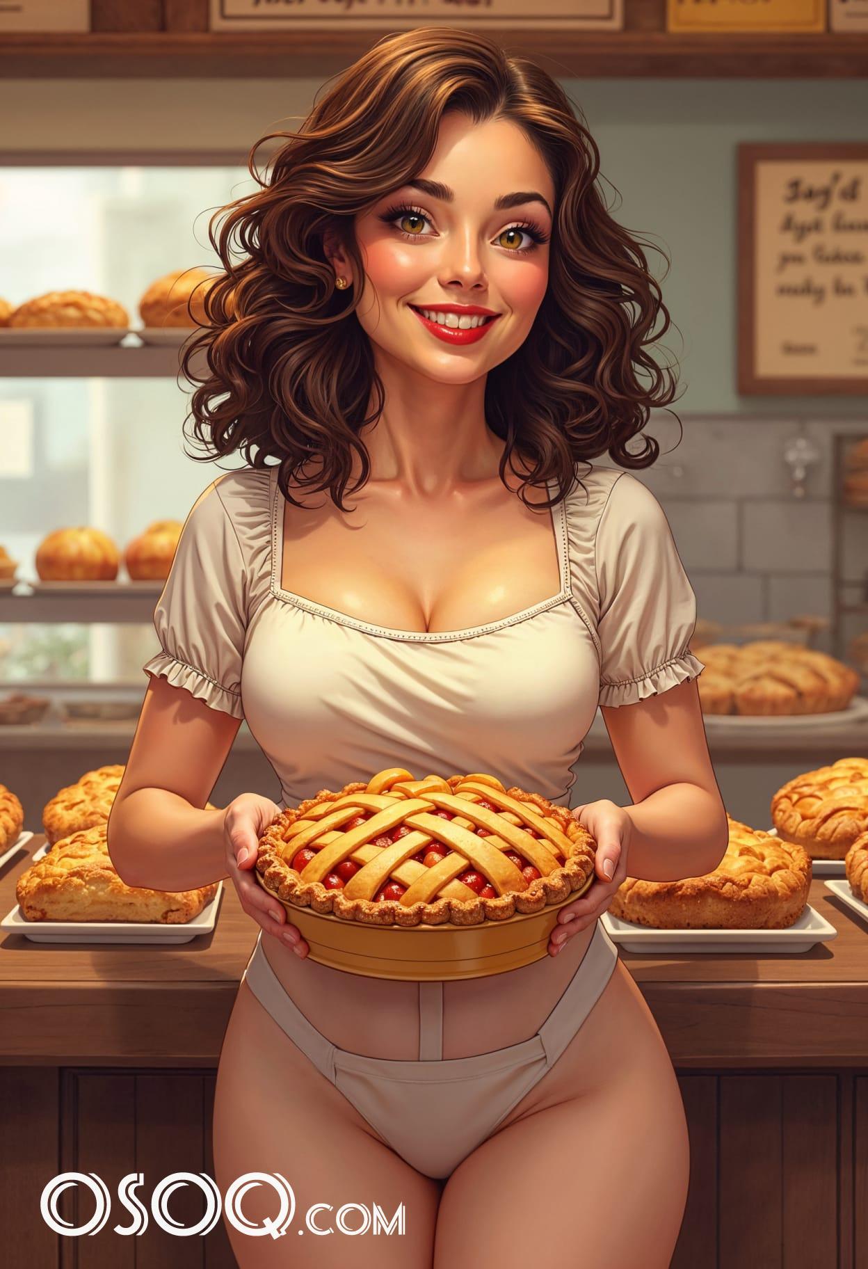 Apple pie cartoon cute drawing free arts 19