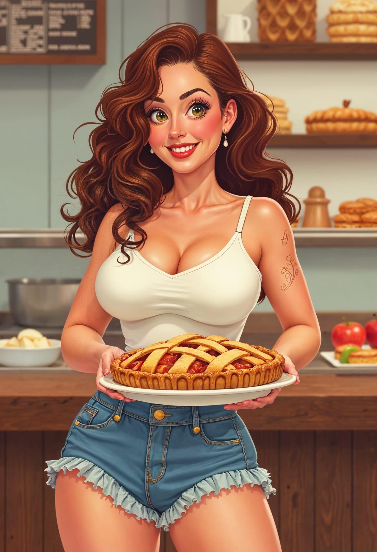 Apple pie cookies cartoon cute drawing free arts 02