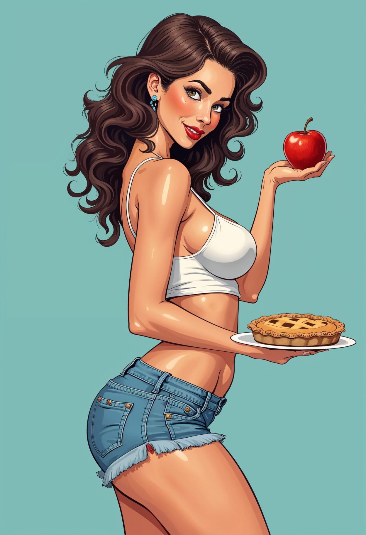 Apple pie filling cartoon cute drawing free arts 14