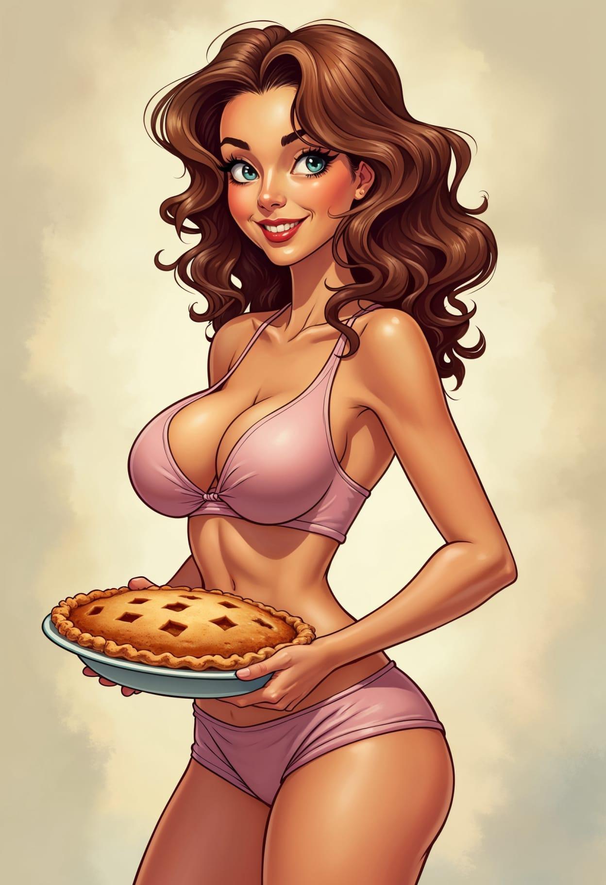 Apple pie recipe cartoon cute drawing free arts 10