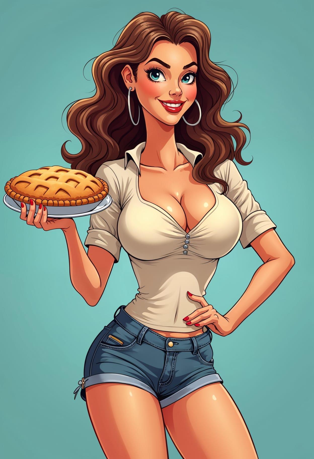 Apple pie recipe cartoon cute drawing free arts 14