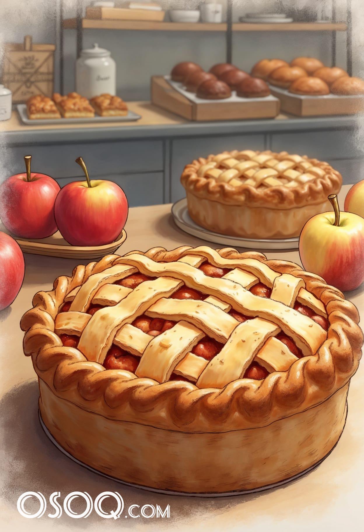Apple pie recipe cartoon cute drawing free arts 19