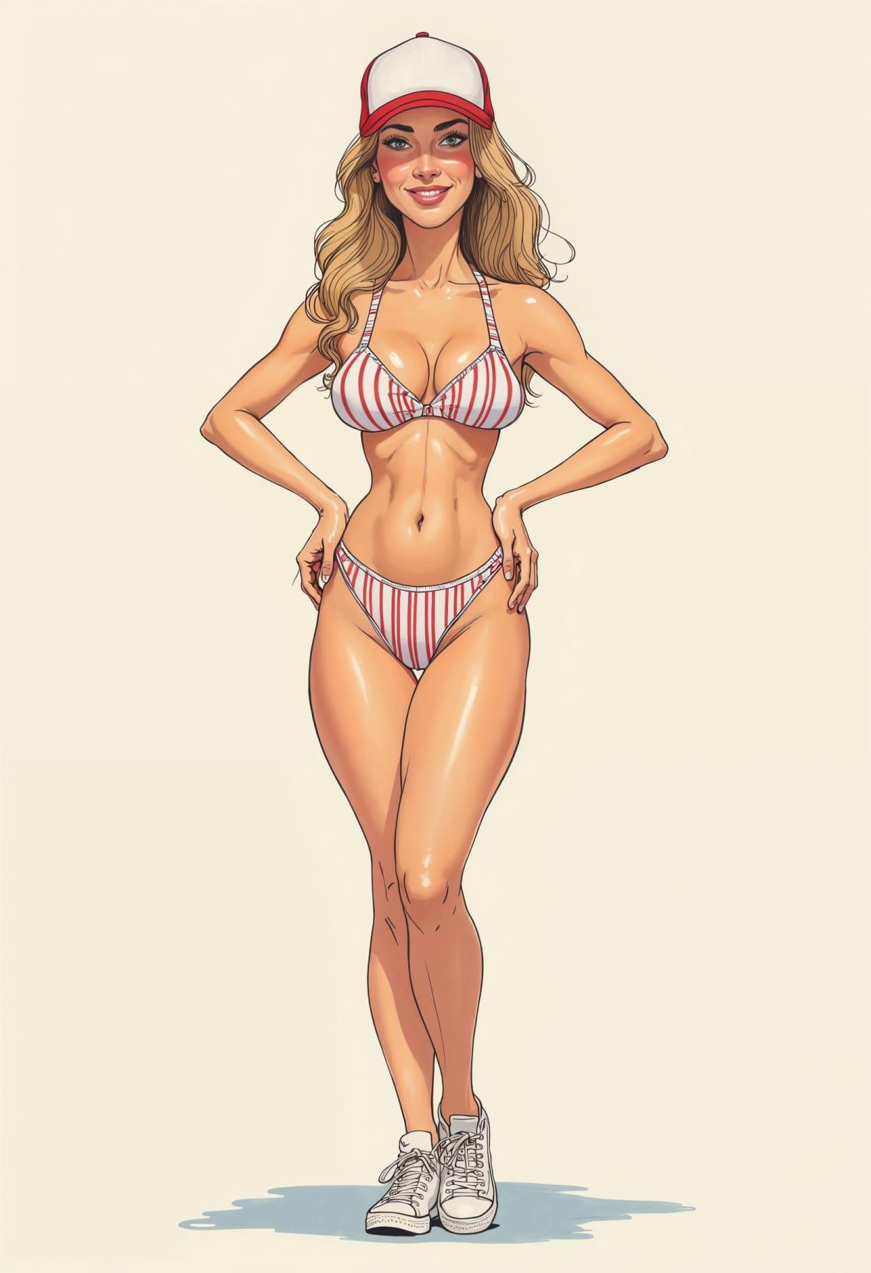 Baseball fashion cartoon cute drawing free arts 02