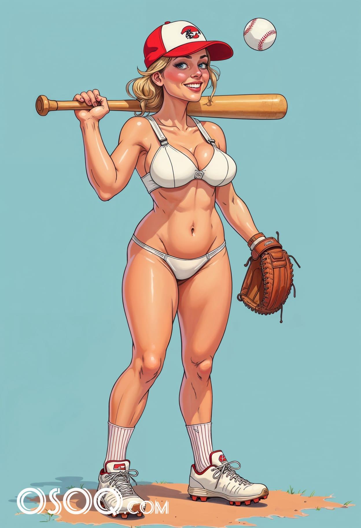 Baseball game outfit cartoon cute drawing free arts 13