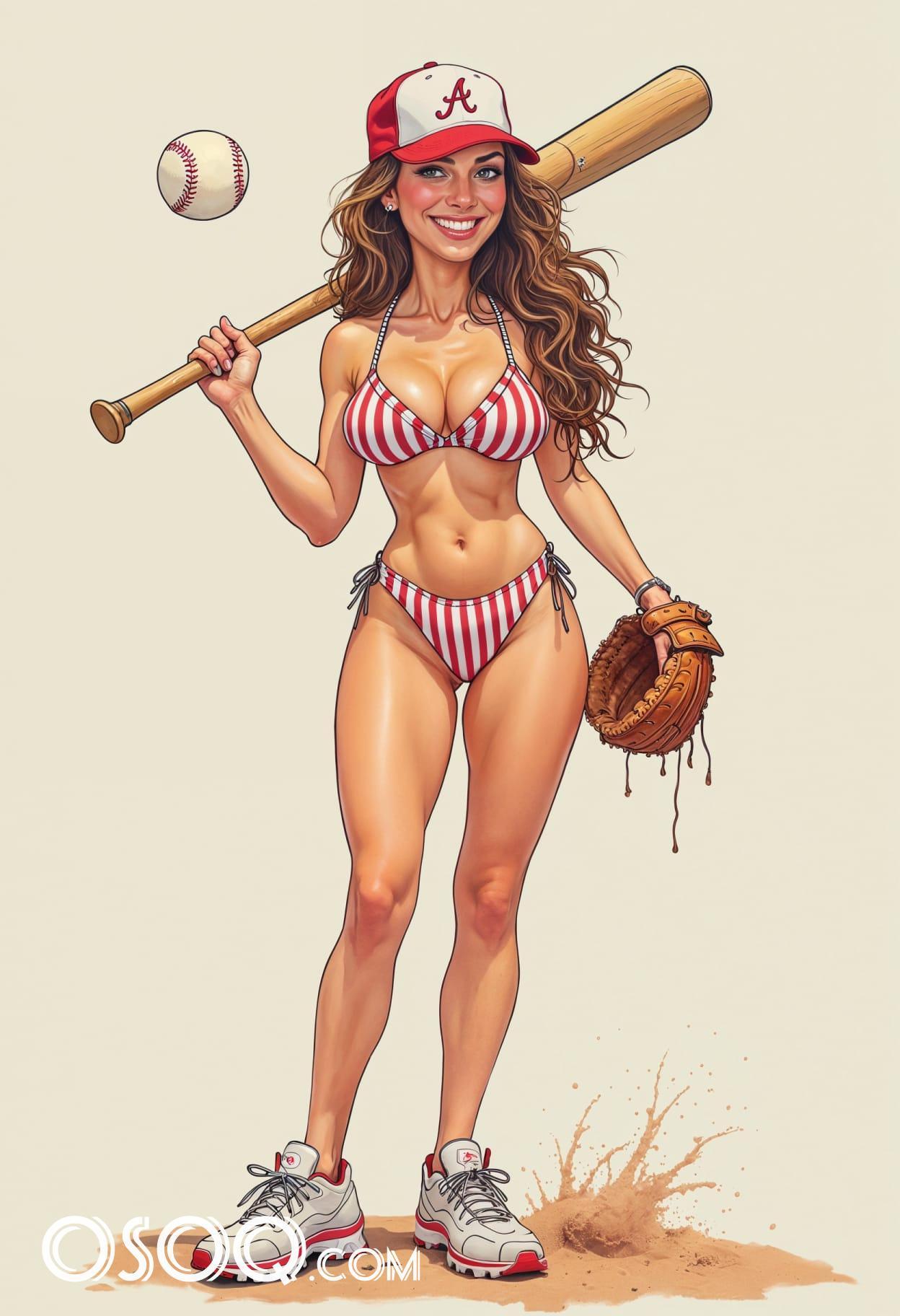 Baseball game outfit cartoon cute drawing free arts 15