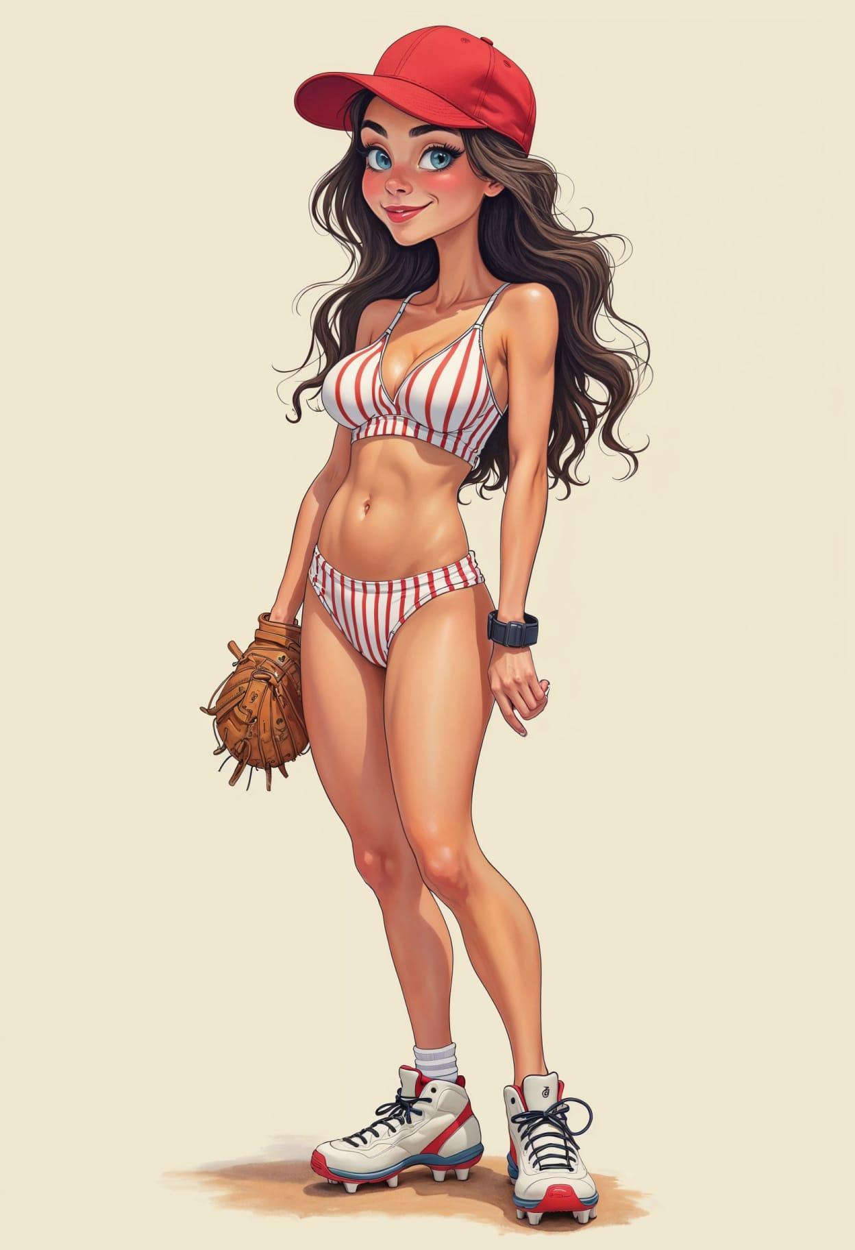 Baseball mom cartoon cute drawing free arts 18