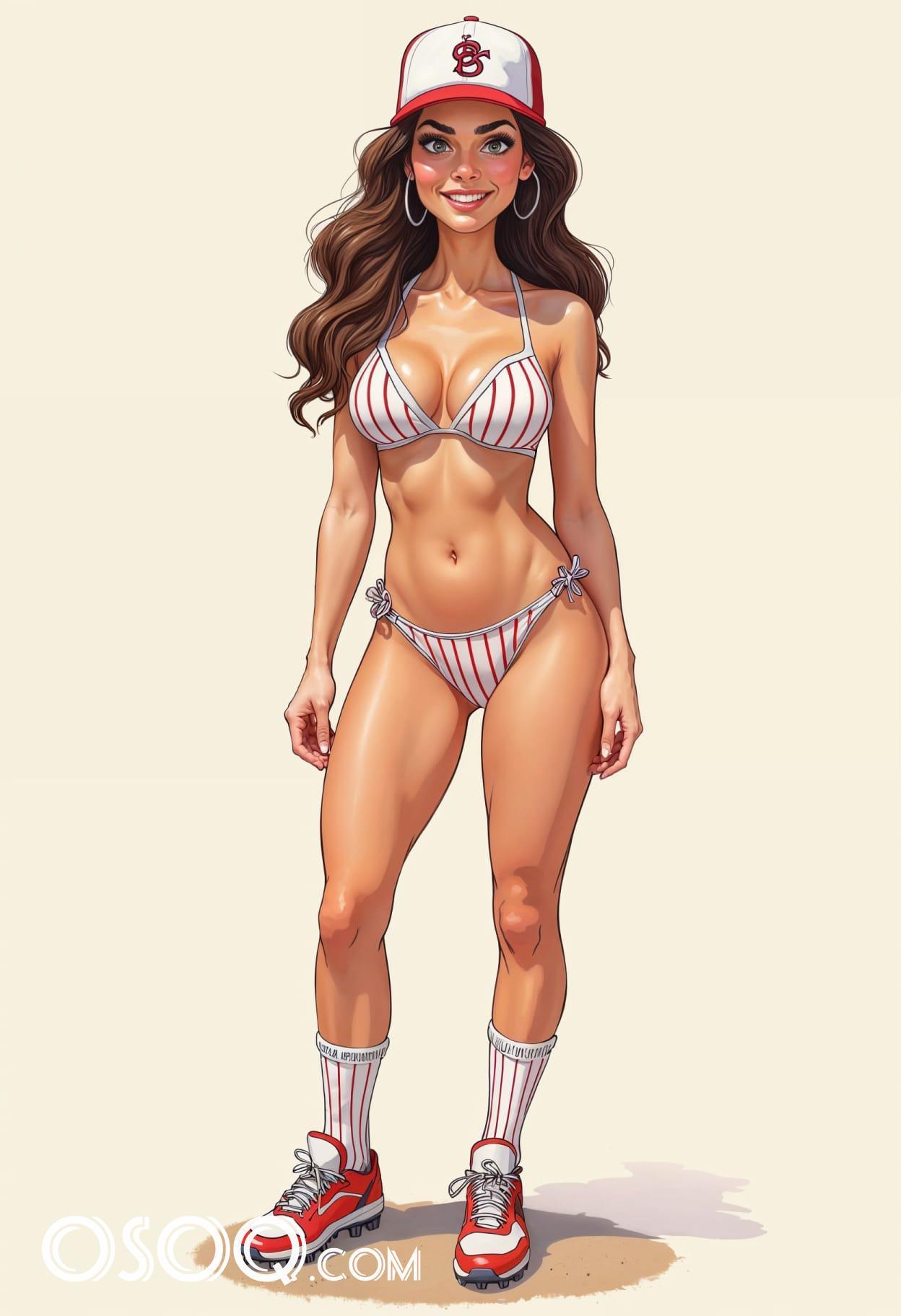 Baseball mom cartoon cute drawing free arts 19