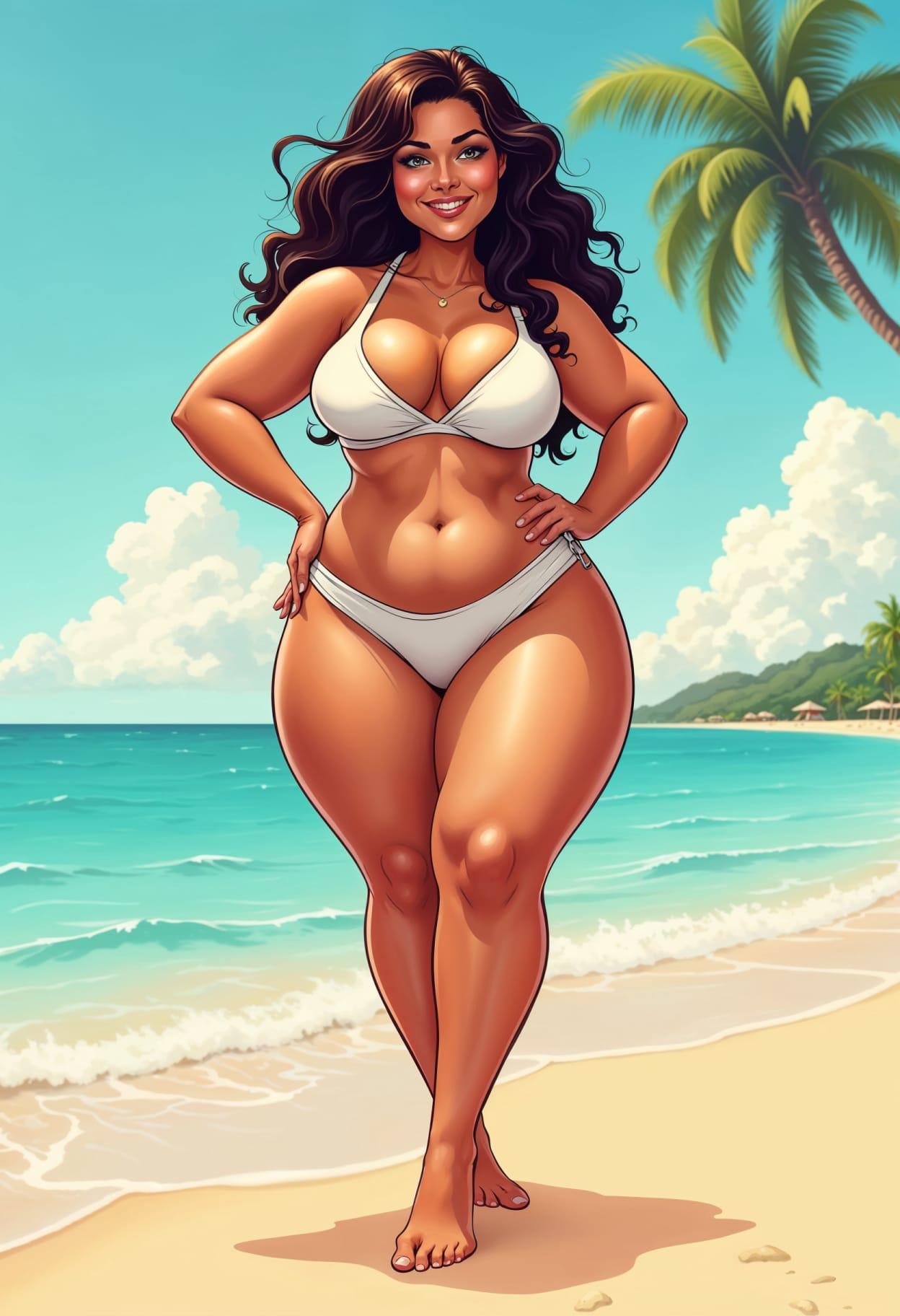 Beach outfit cartoon cute drawing free arts 01