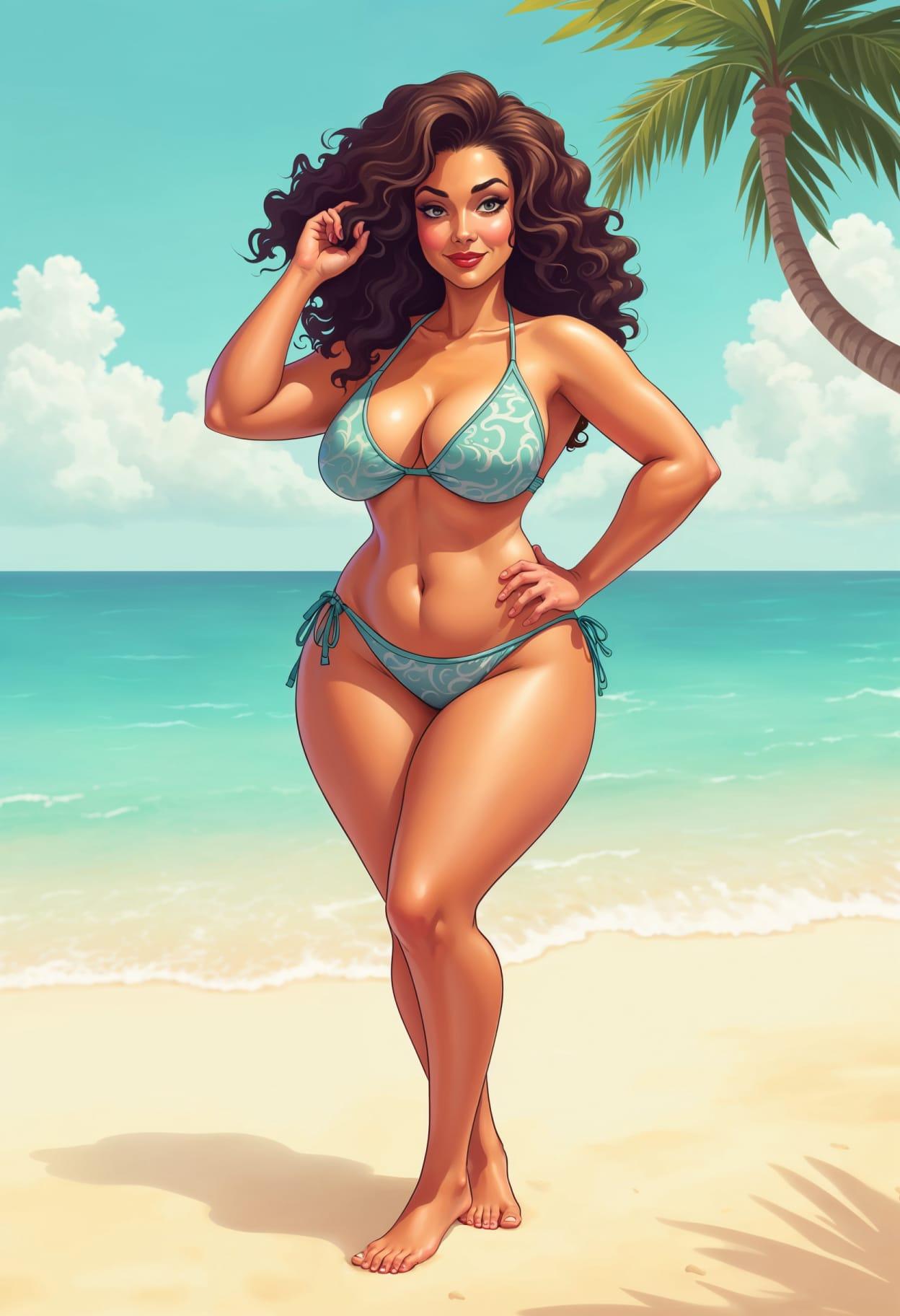 Beach outfit cartoon cute drawing free arts 02