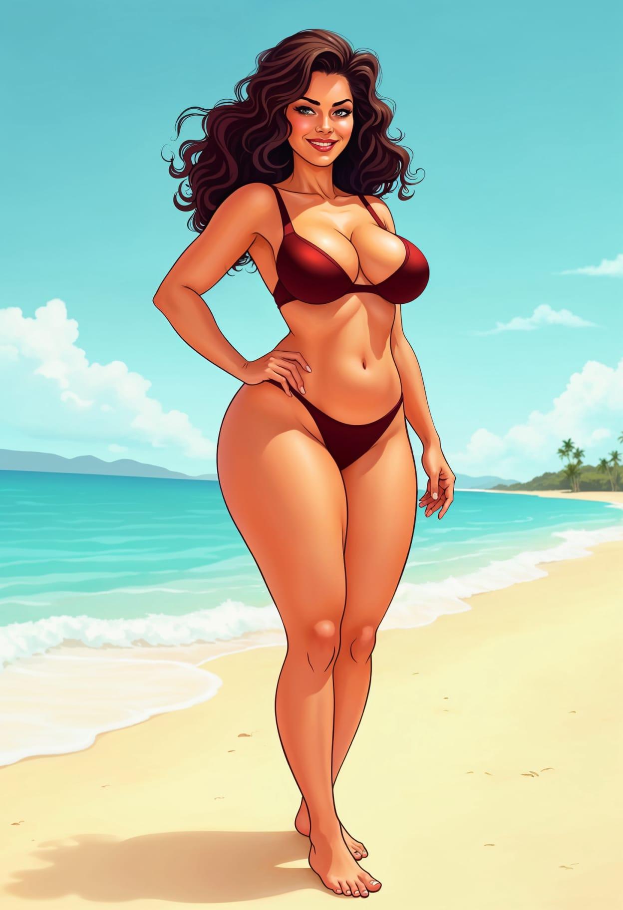 Beach outfit cartoon cute drawing free arts 16