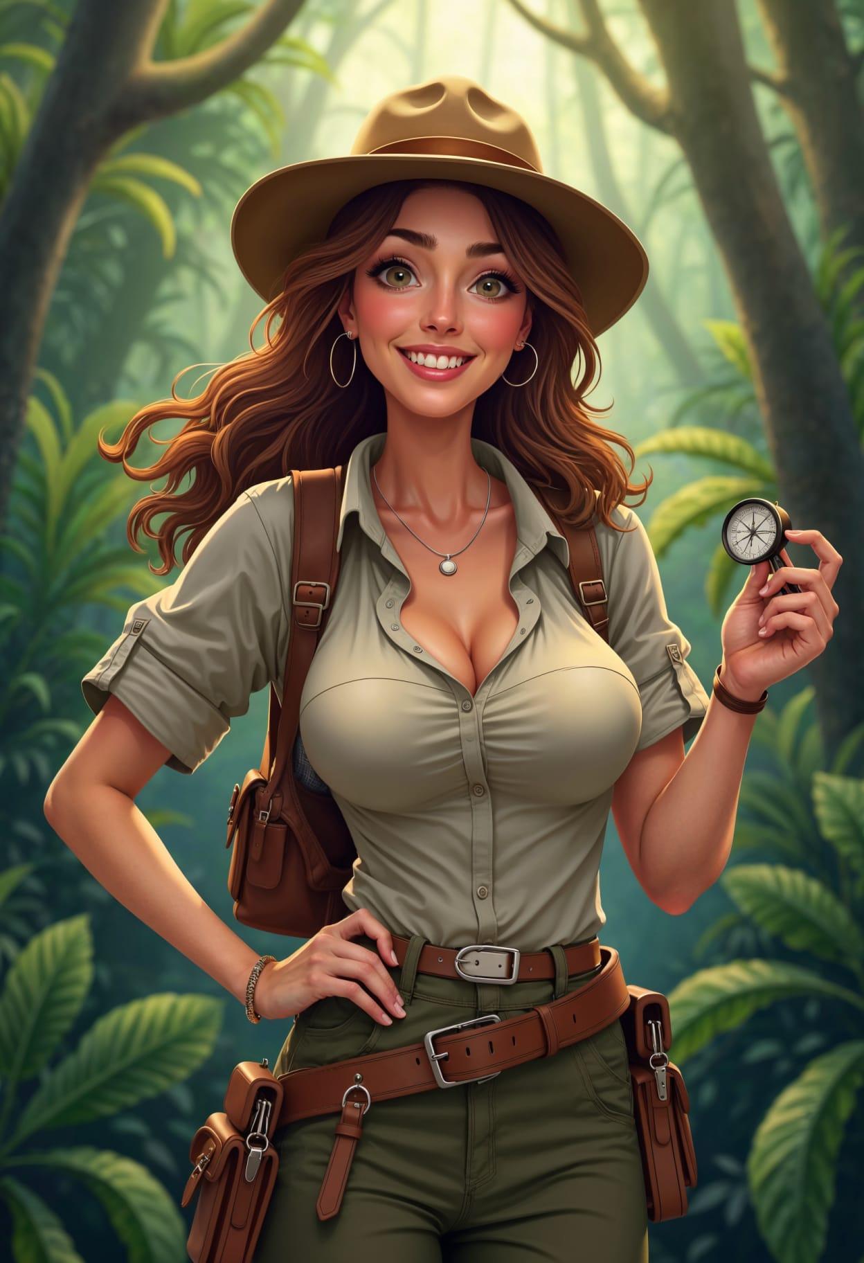 Compass design adventure cartoon caricature cute drawing free arts 06