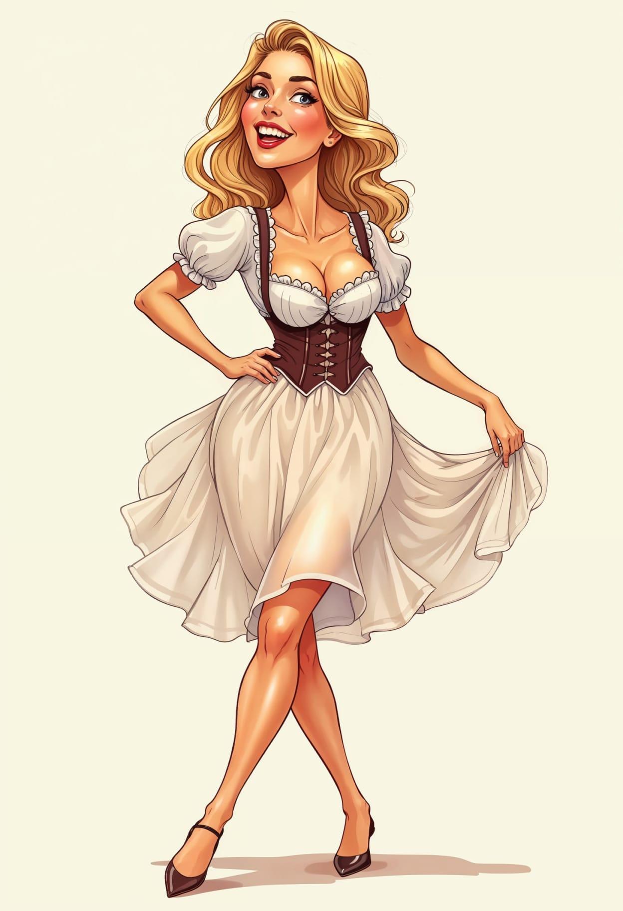 Cute outfit cartoon drawing free arts 02