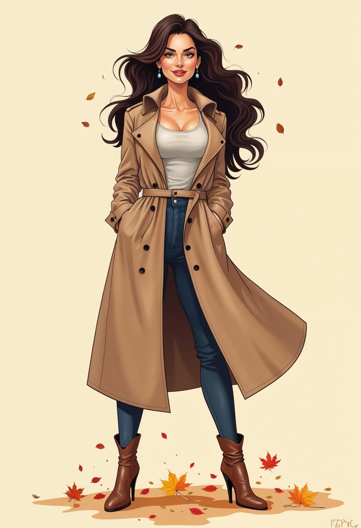 Fall outfit cartoon cute drawing free arts 02