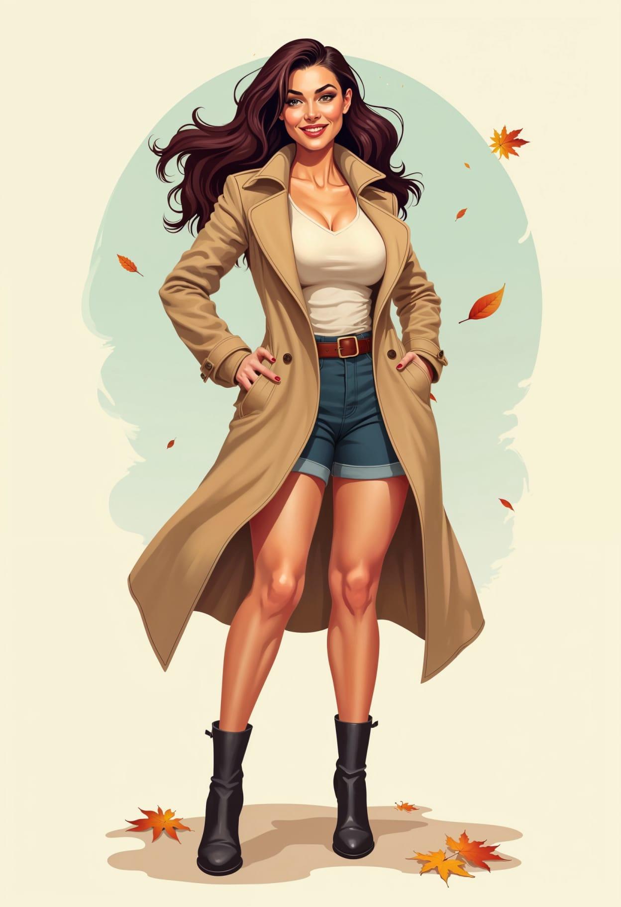 Fall outfit cartoon cute drawing free arts 05