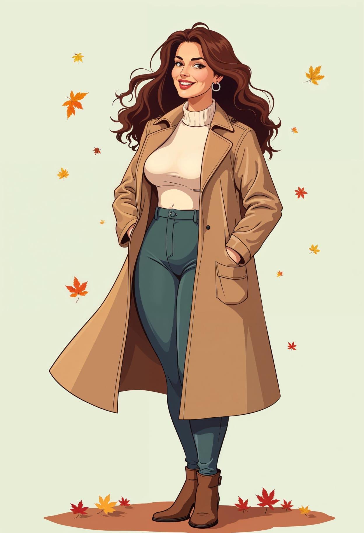 Fall outfit cartoon cute drawing free arts 09