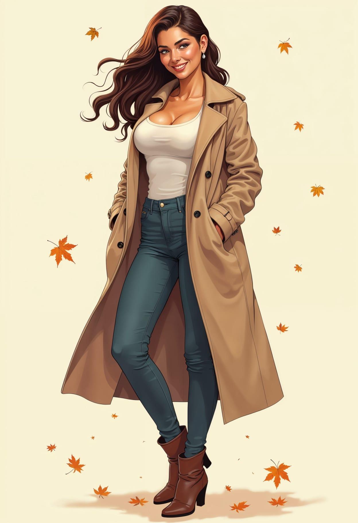 Fall outfit cartoon cute drawing free arts 10