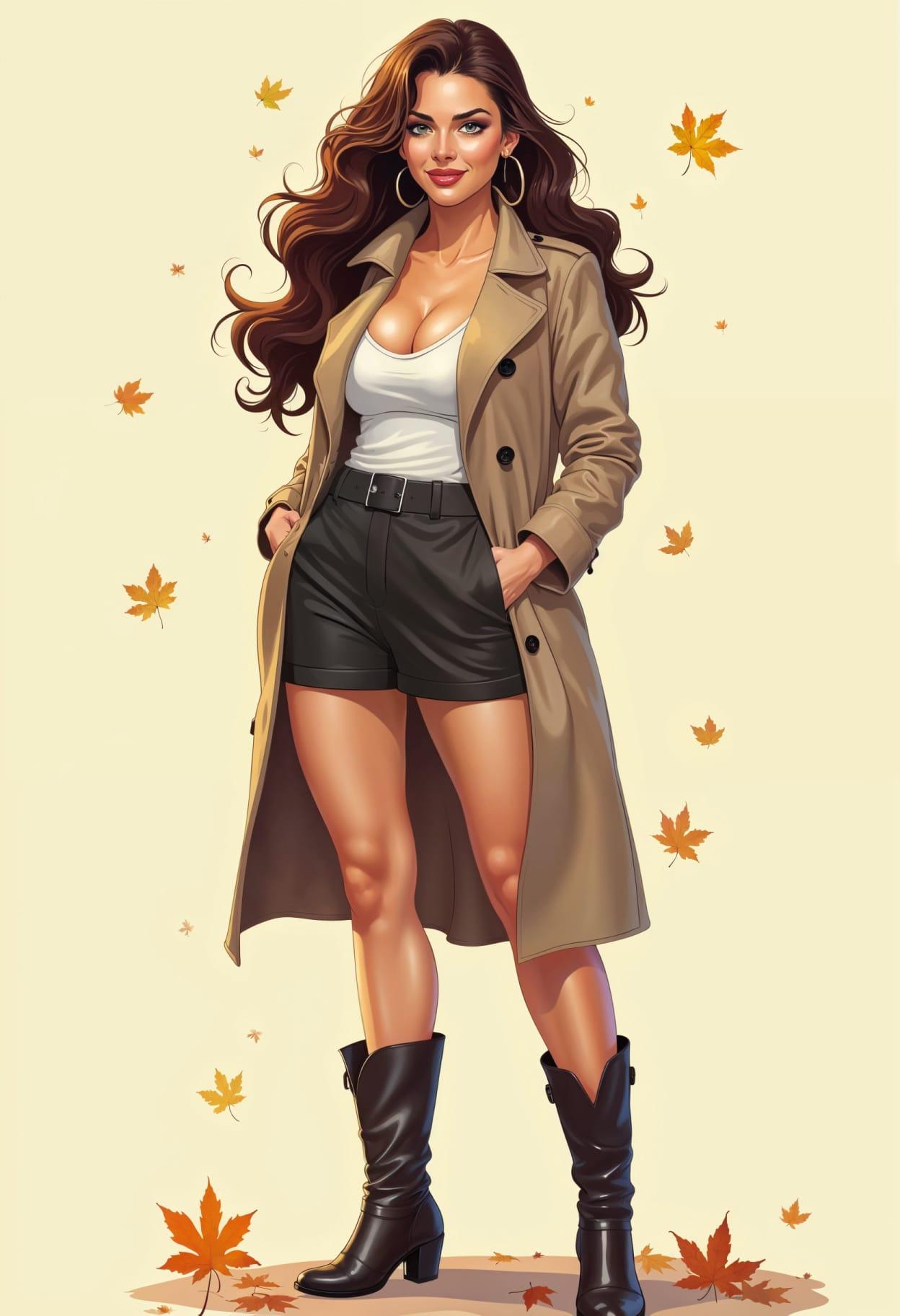 Fall outfit cartoon cute drawing free arts 14