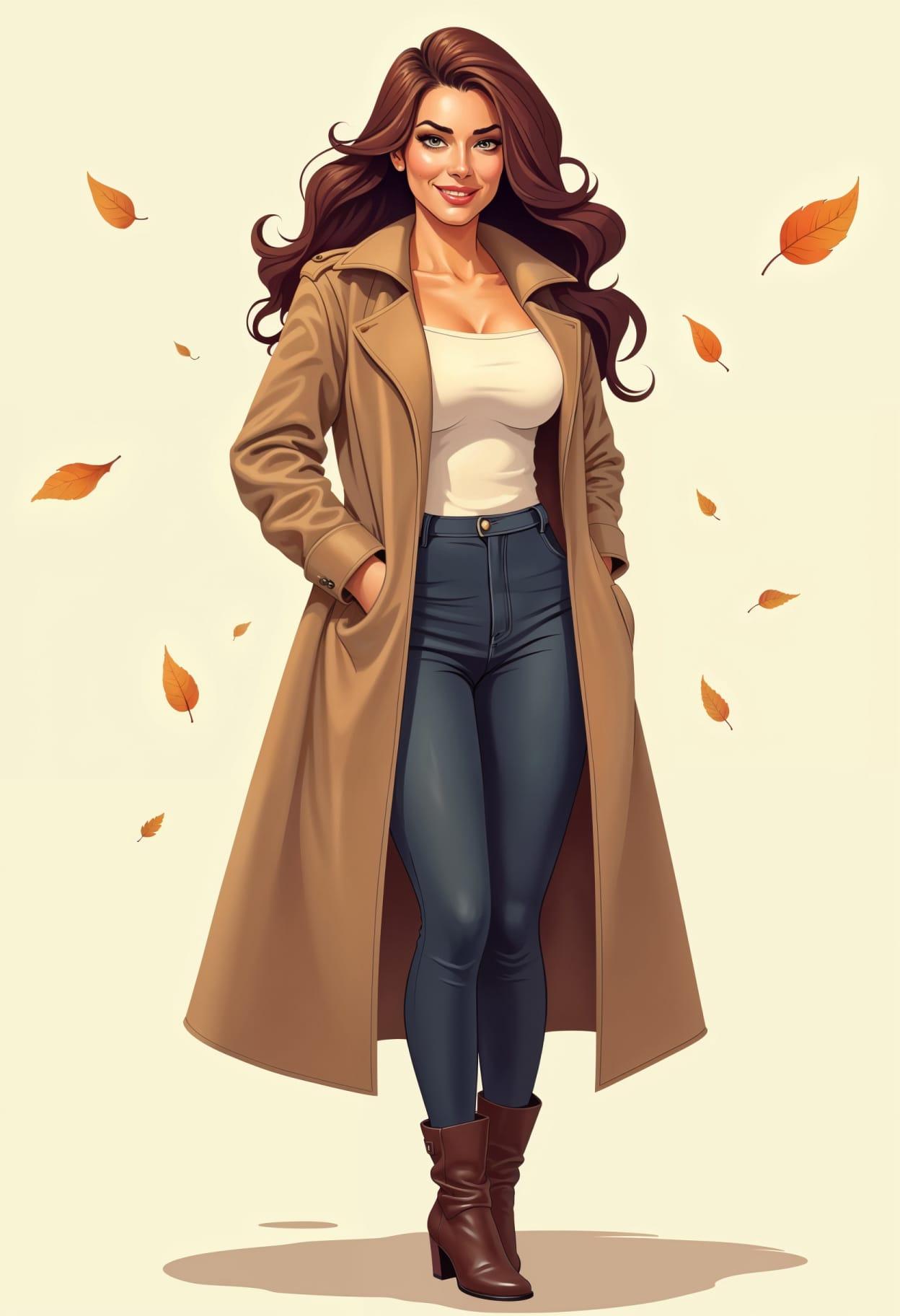 Fall outfit cartoon cute drawing free arts 15