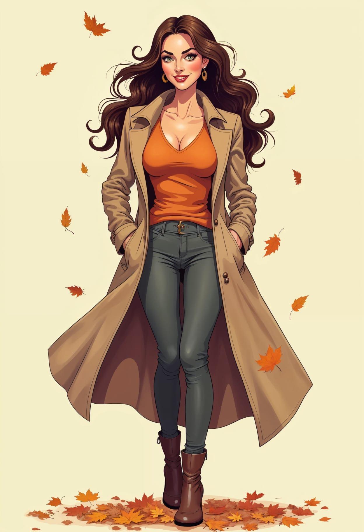 Fall outfit cartoon cute drawing free arts 16