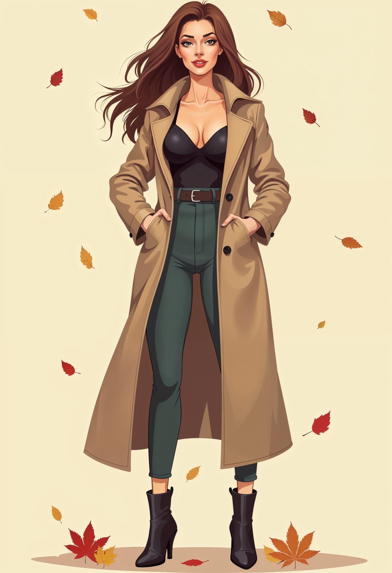 Fall outfit cartoon cute drawing free arts 18