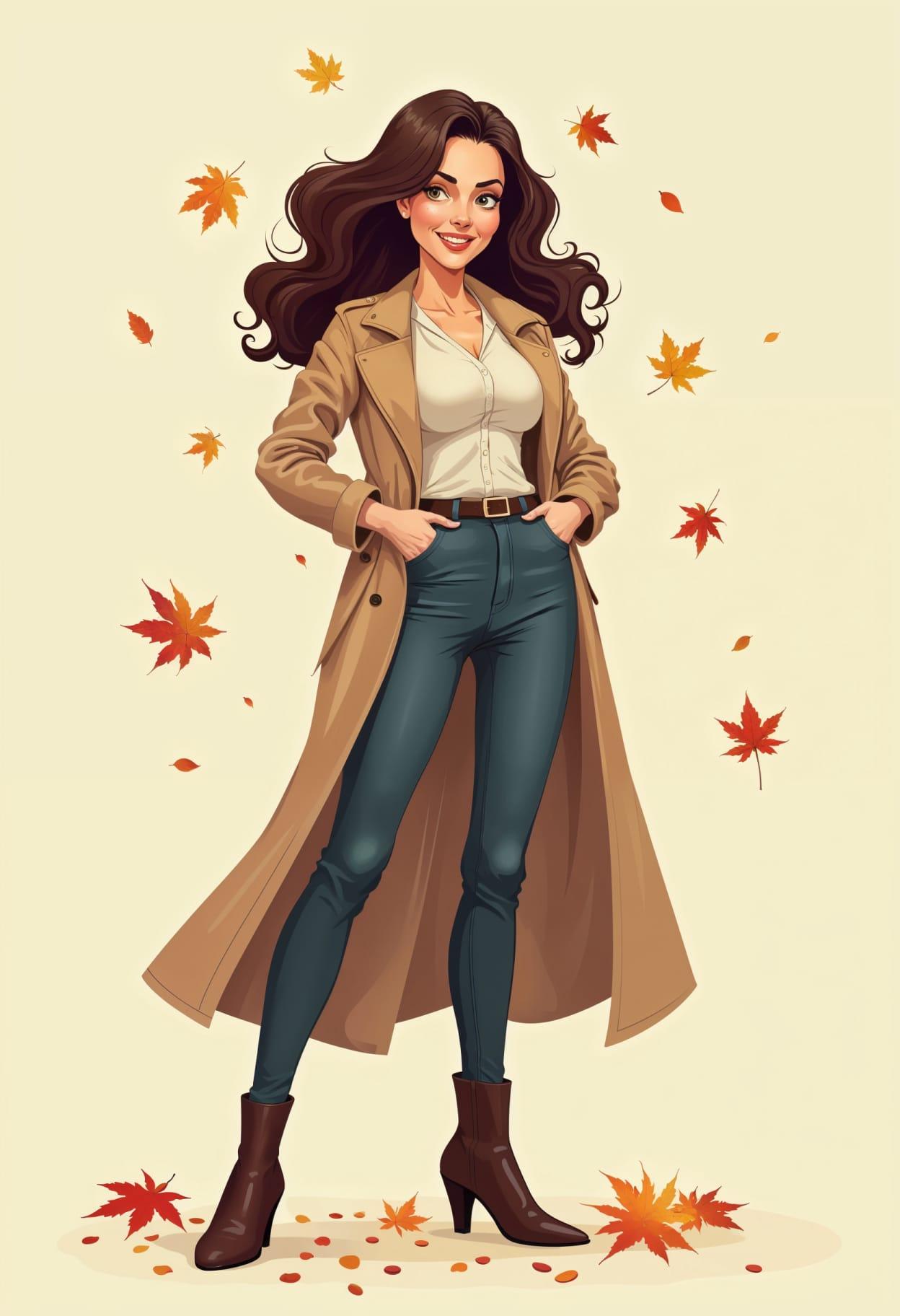 Fall outfit cartoon cute drawing free arts 20