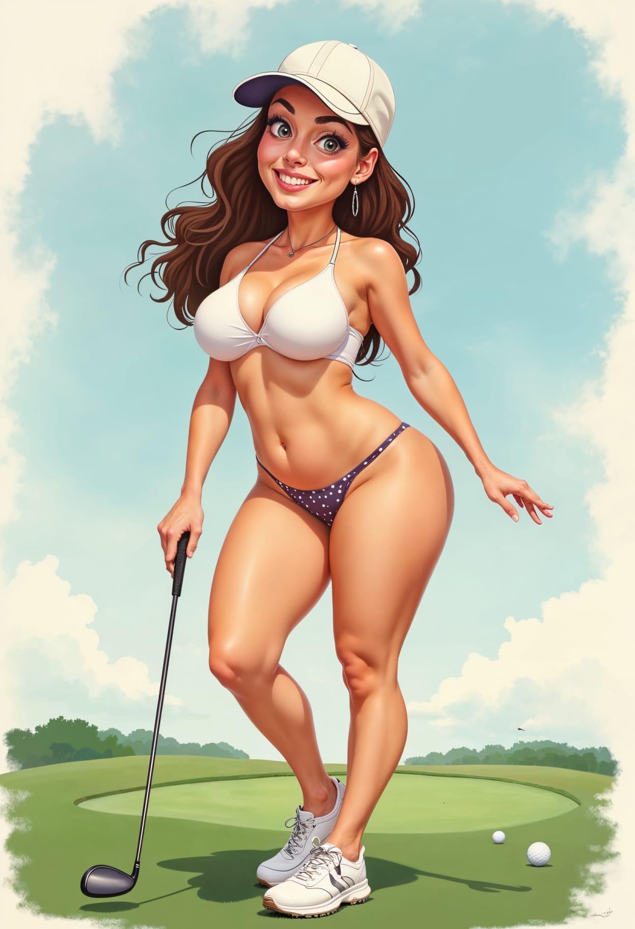 Golf cartoon cute drawing free arts 02