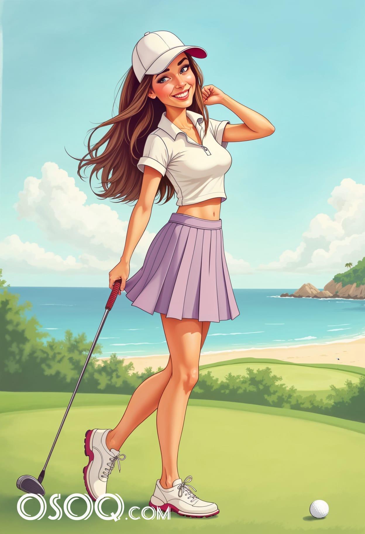 Golf cartoon cute drawing free arts 09