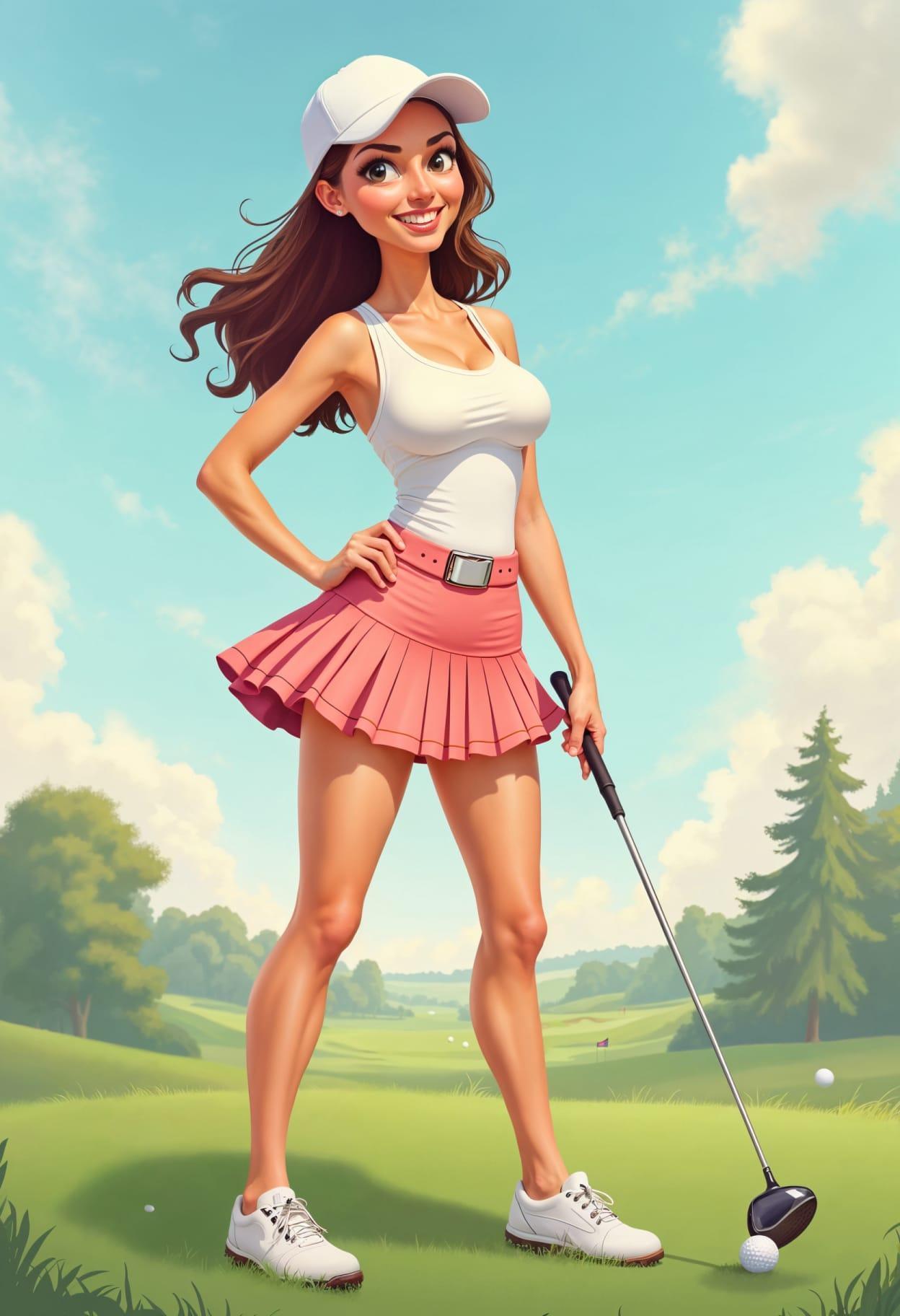Golf cartoon cute drawing free arts 20