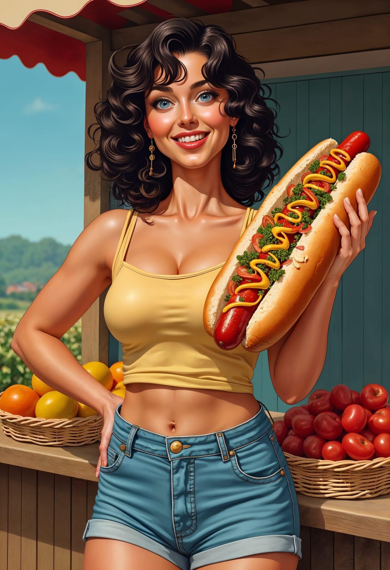 Hot dog dinner idea cartoon cute drawing free arts 06