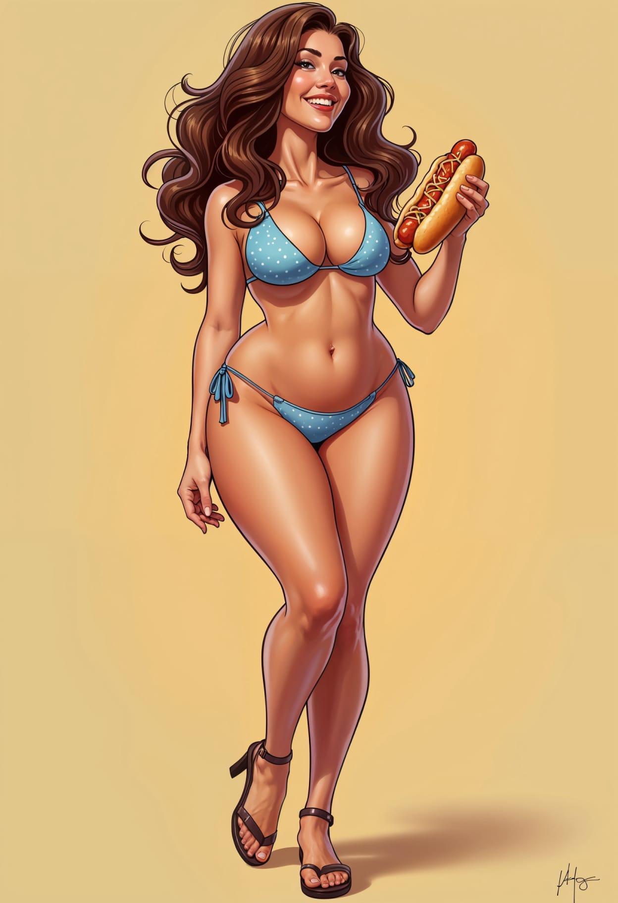 Hot dog dinner idea cartoon cute drawing free arts 10