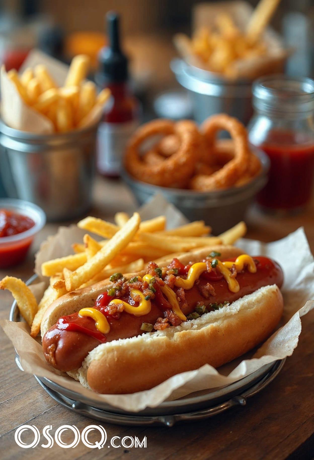 Hot dog recipes cartoon cute drawing free arts 01