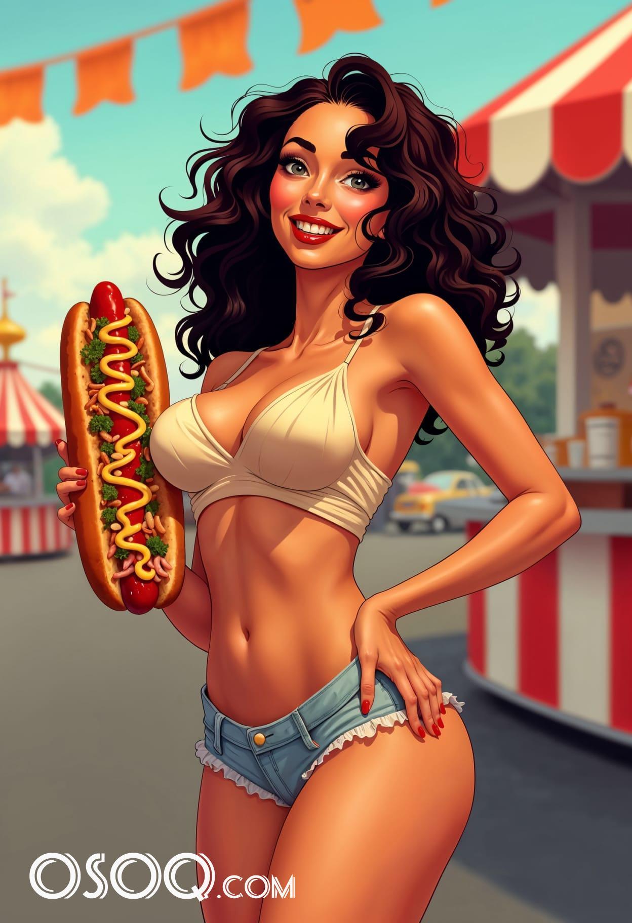 Hot dog recipes cartoon cute drawing free arts 05