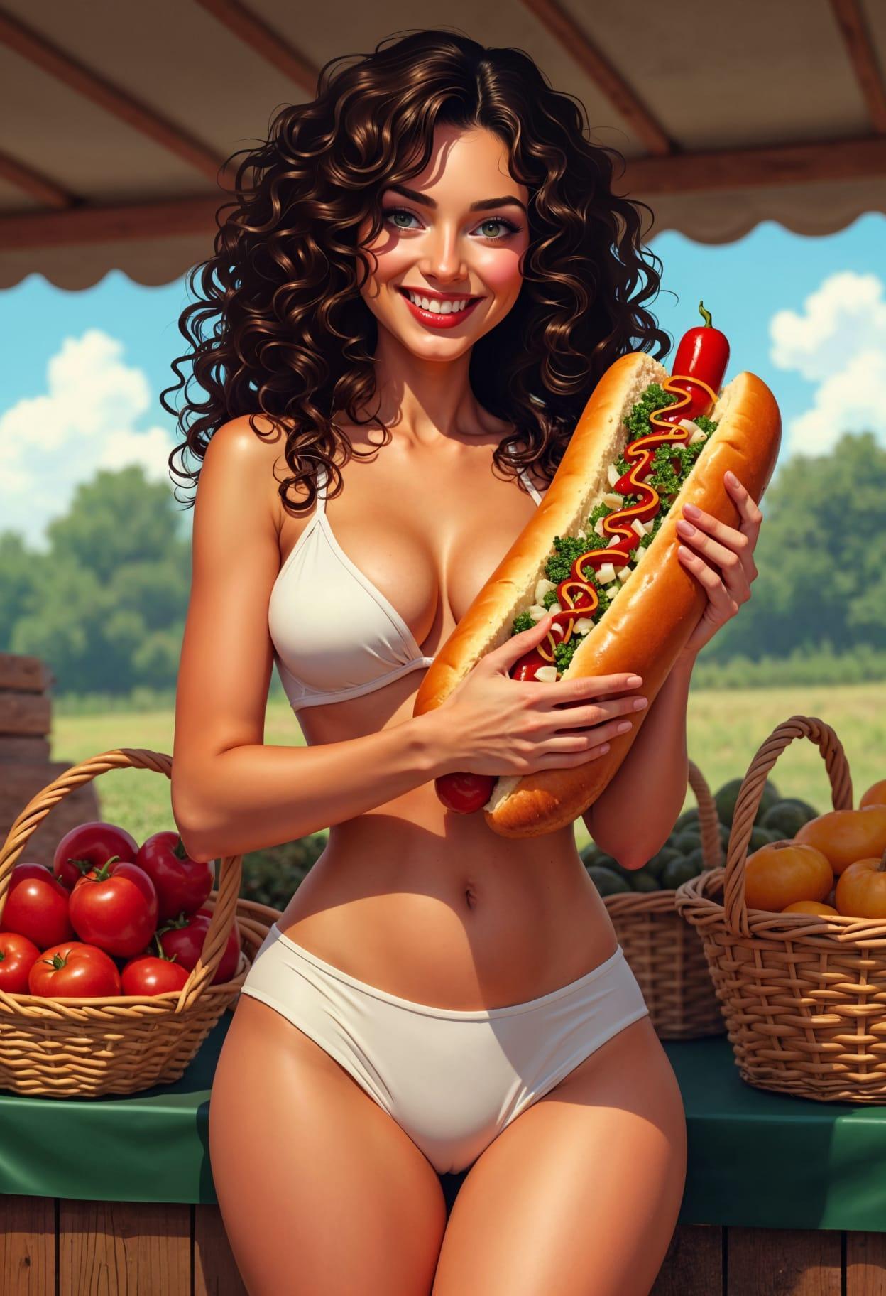 Hot dog toppings cartoon cute drawing free arts 04