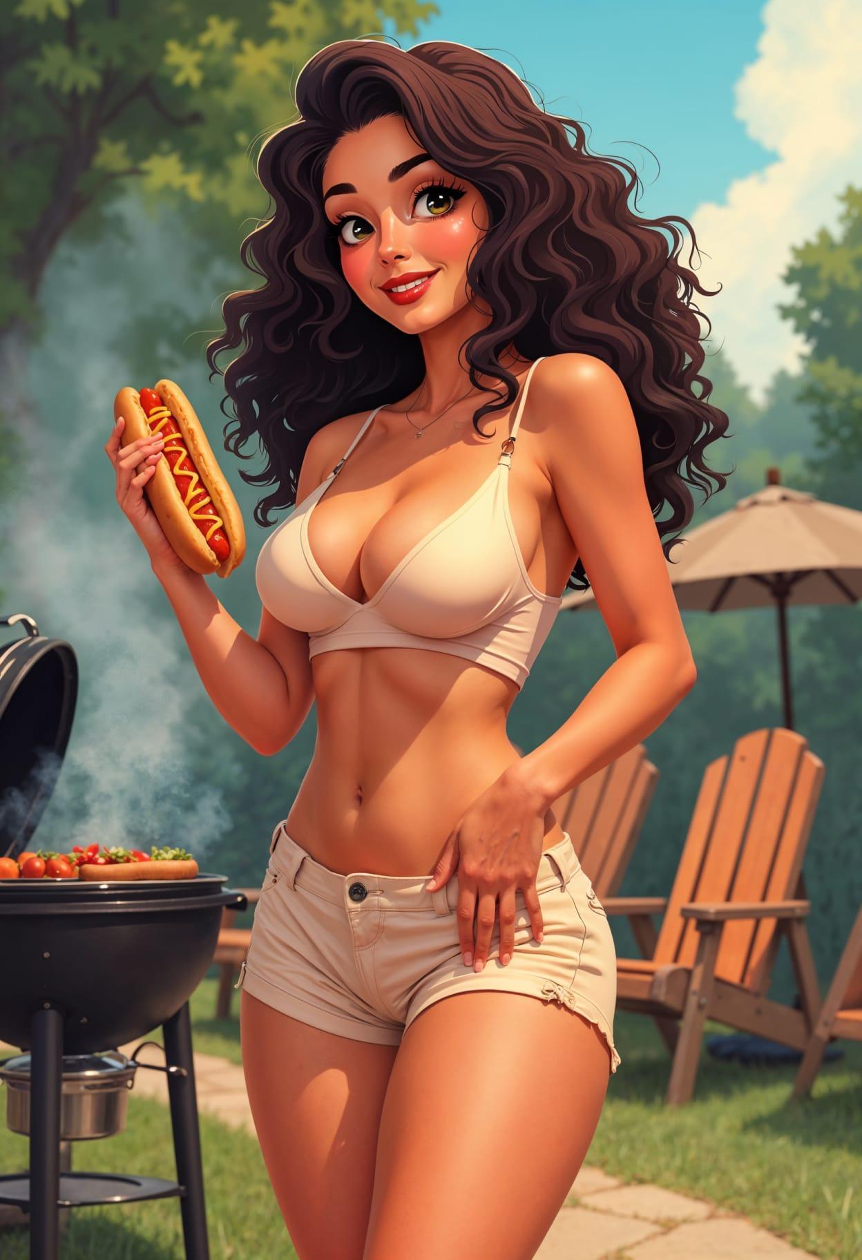 Hot dog toppings cartoon cute drawing free arts 14