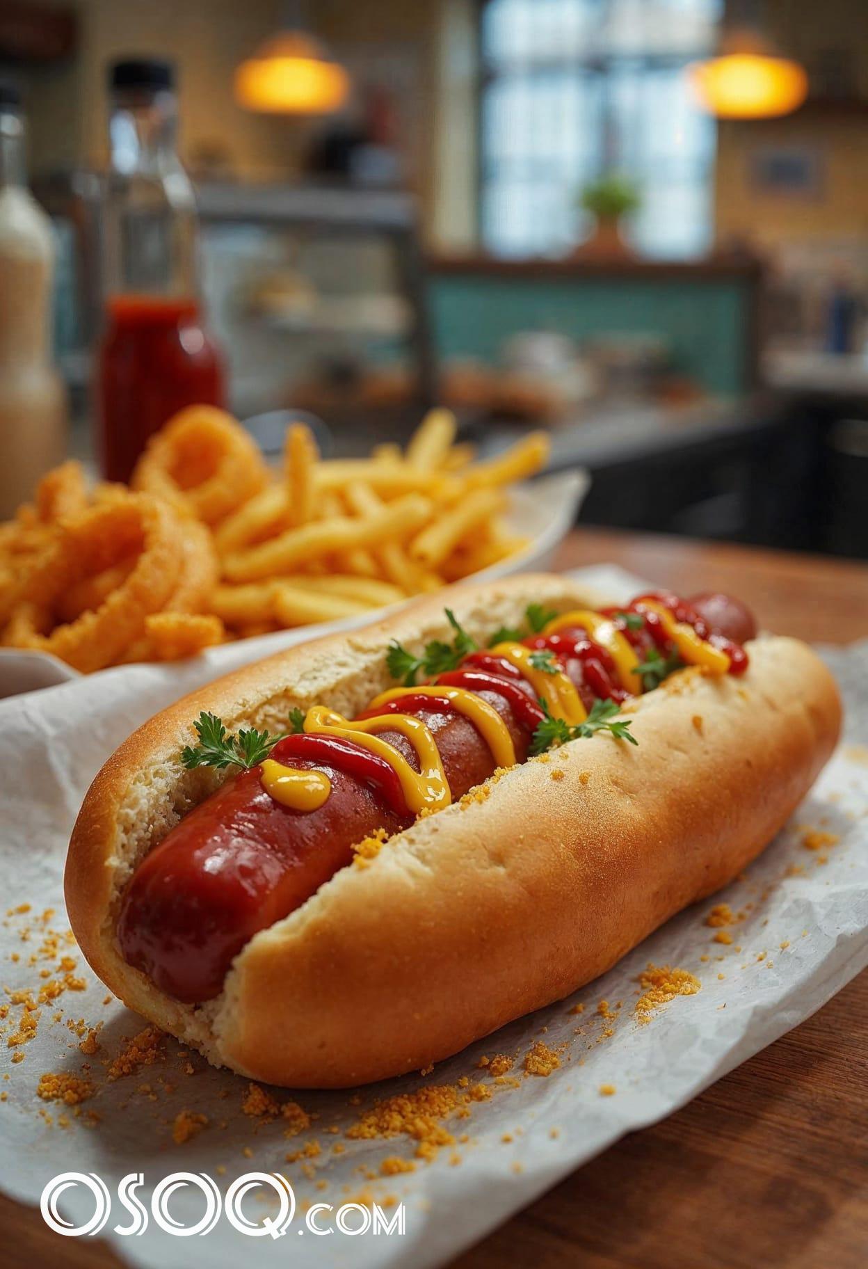 Hot dogs meals cartoon cute drawing free arts 01