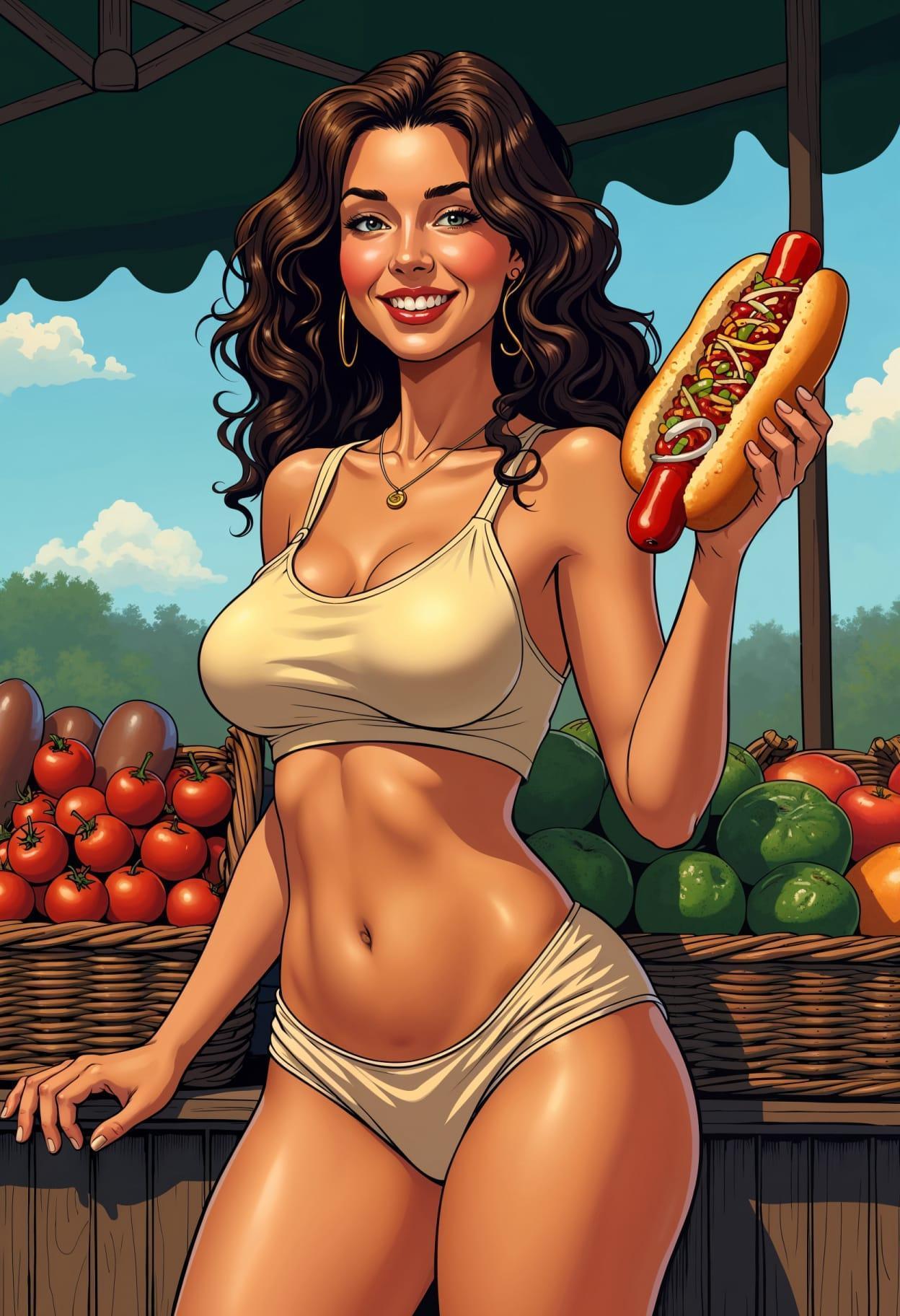 Hot dogs meals cartoon cute drawing free arts 08