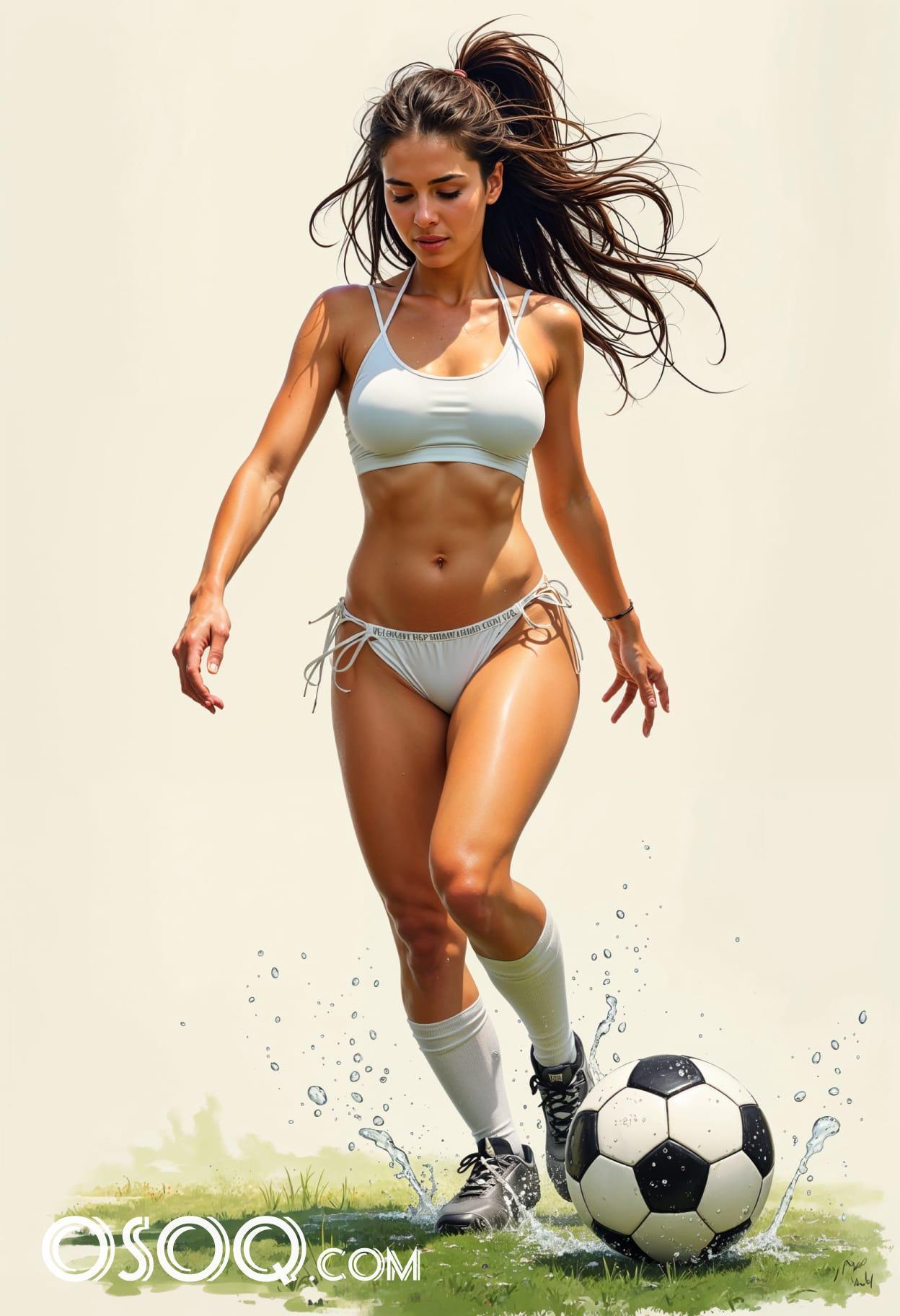 Soccer aesthetic cartoon caricature cute drawing free arts 03