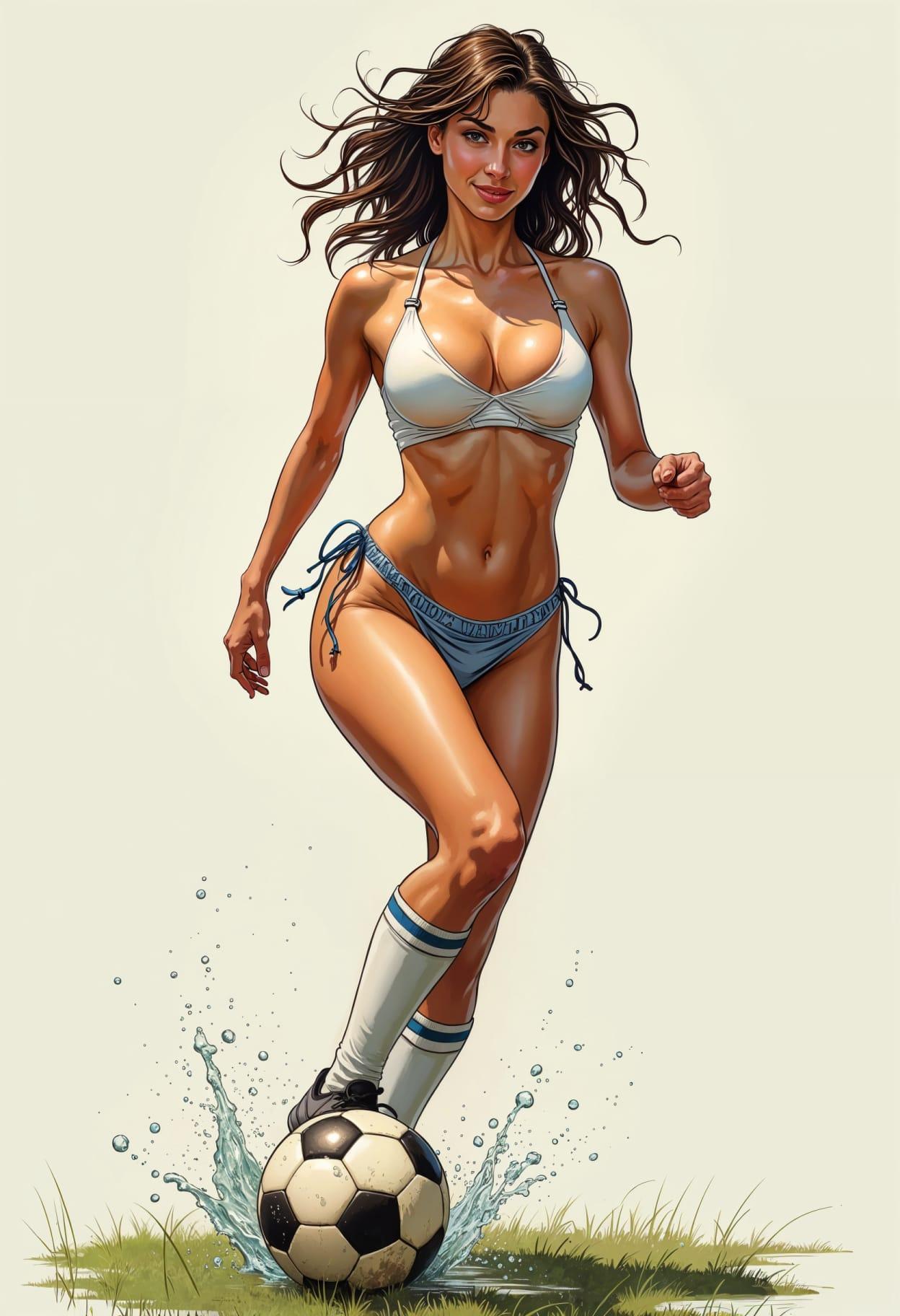 Soccer aesthetic cartoon caricature cute drawing free arts 10