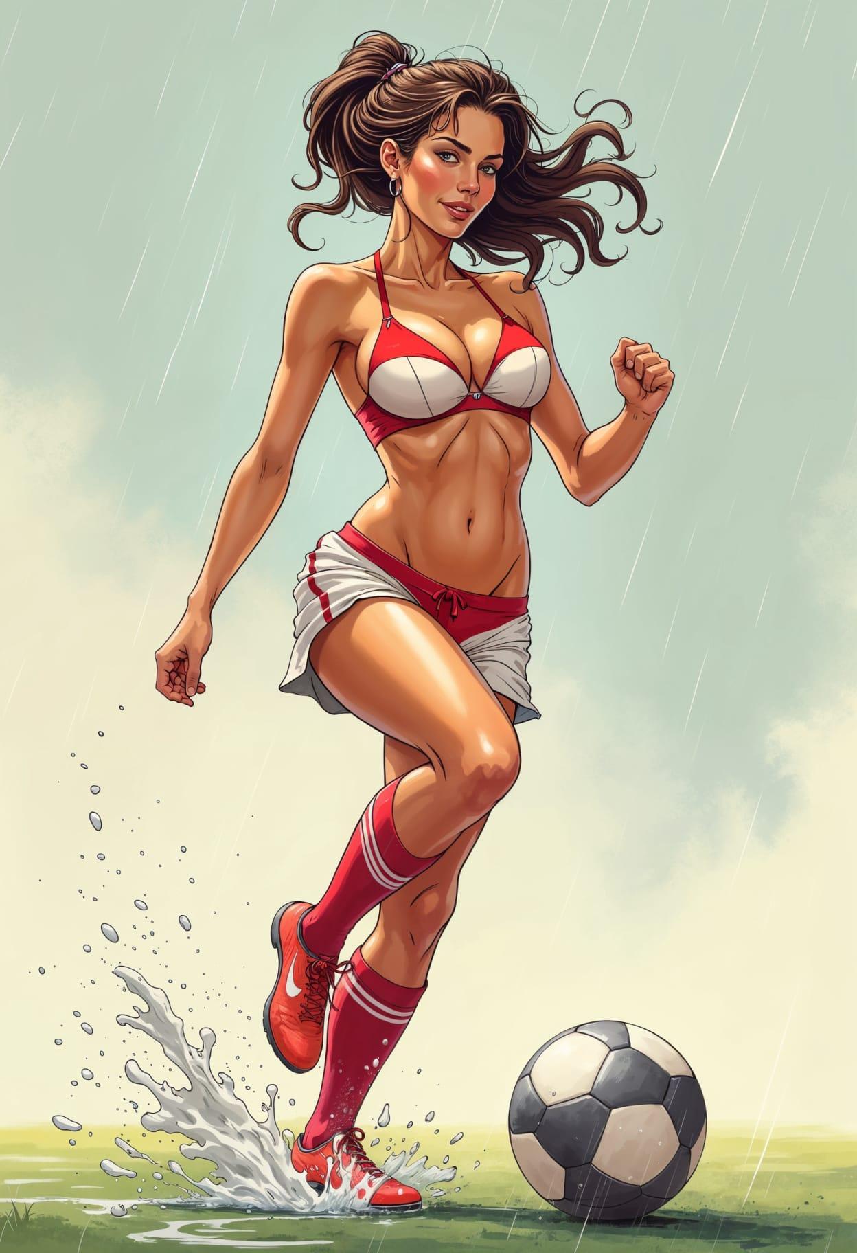 Soccer aesthetic cartoon caricature cute drawing free arts 14