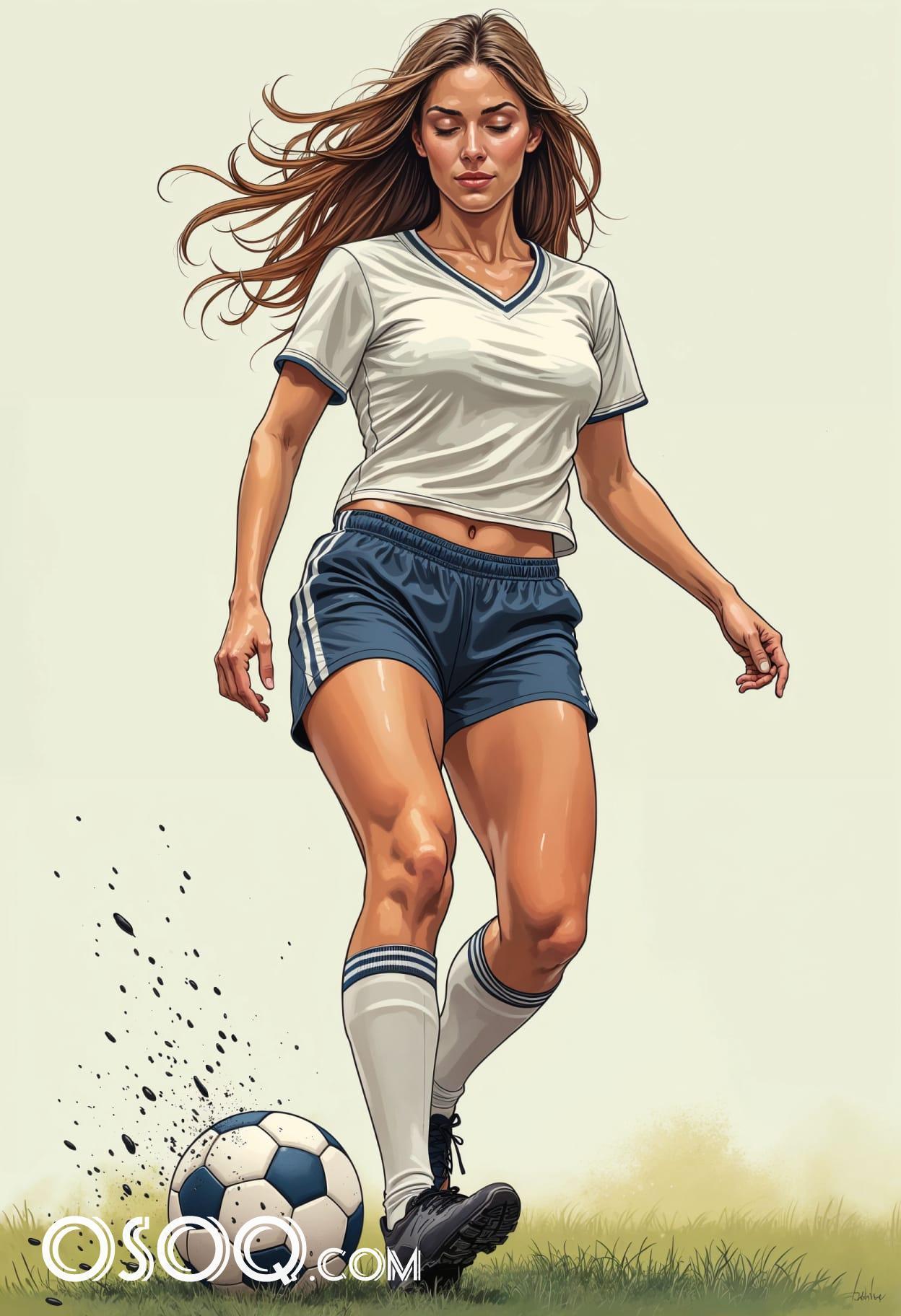 Soccer cartoon caricature cute drawing free arts 07