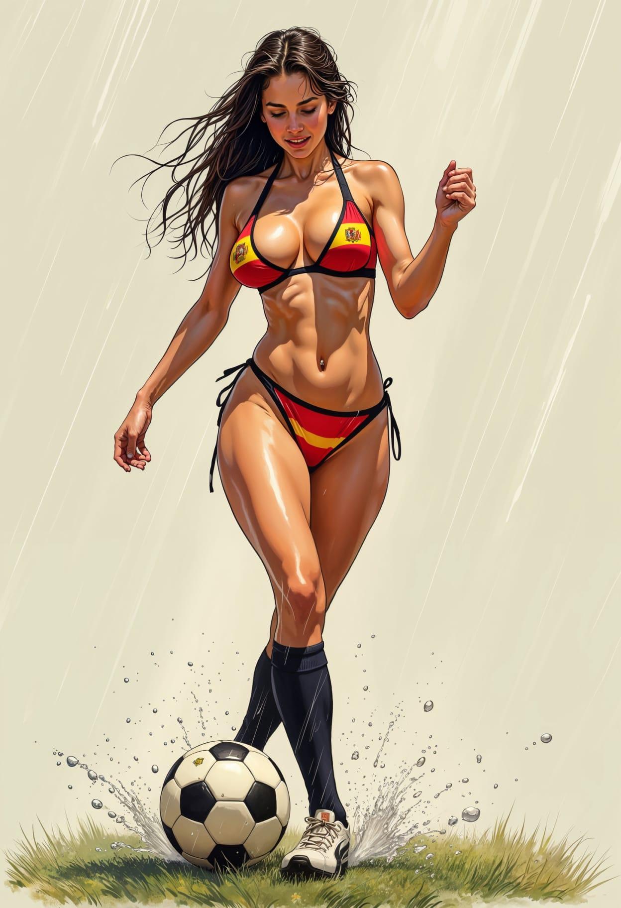 Soccer cartoon caricature cute drawing free arts 08