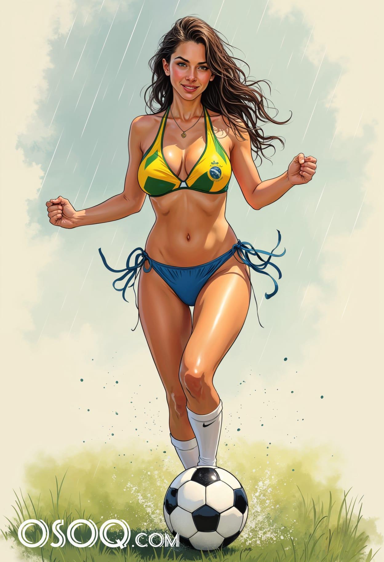 Soccer cartoon caricature cute drawing free arts 09