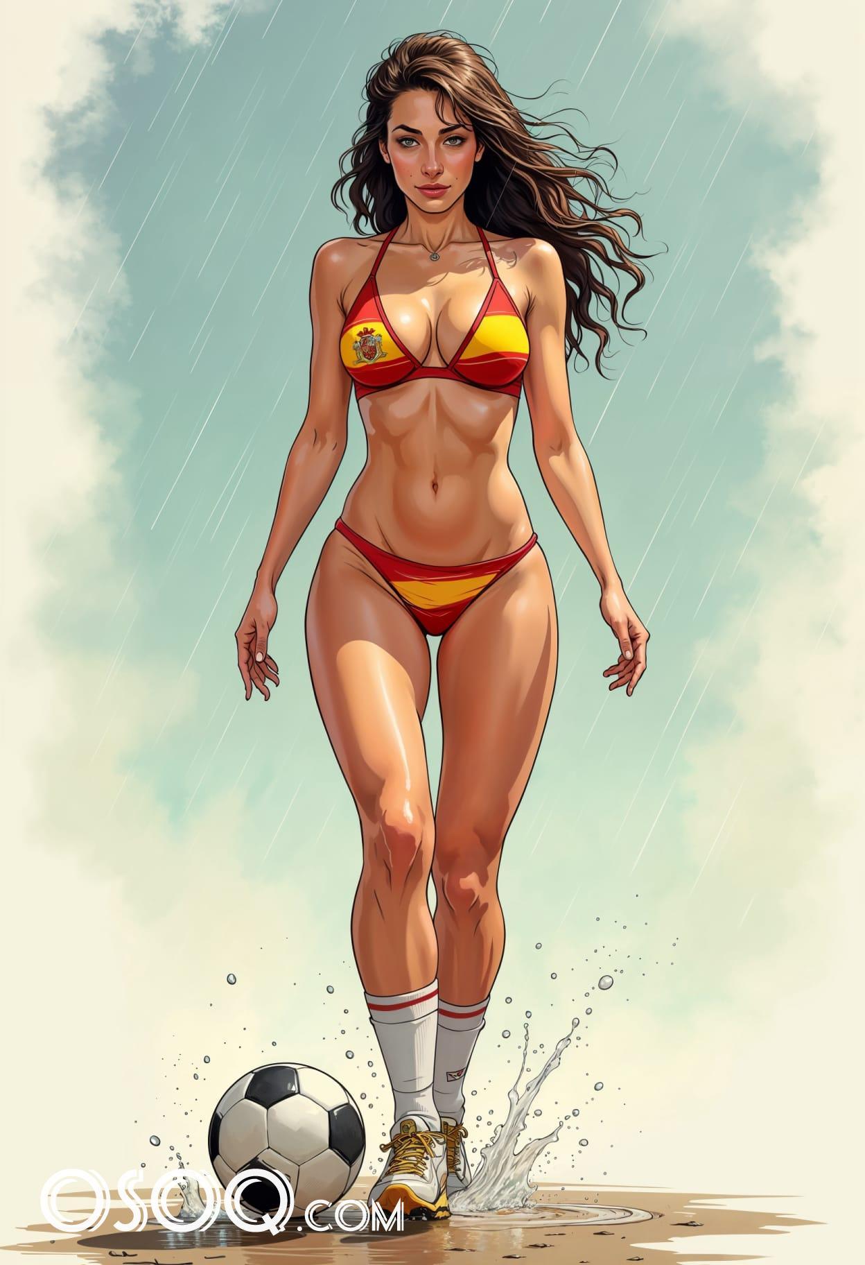 Soccer cartoon caricature cute drawing free arts 13