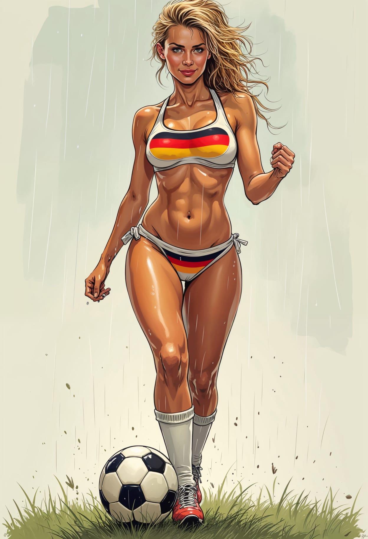 Soccer cartoon caricature cute drawing free arts 14