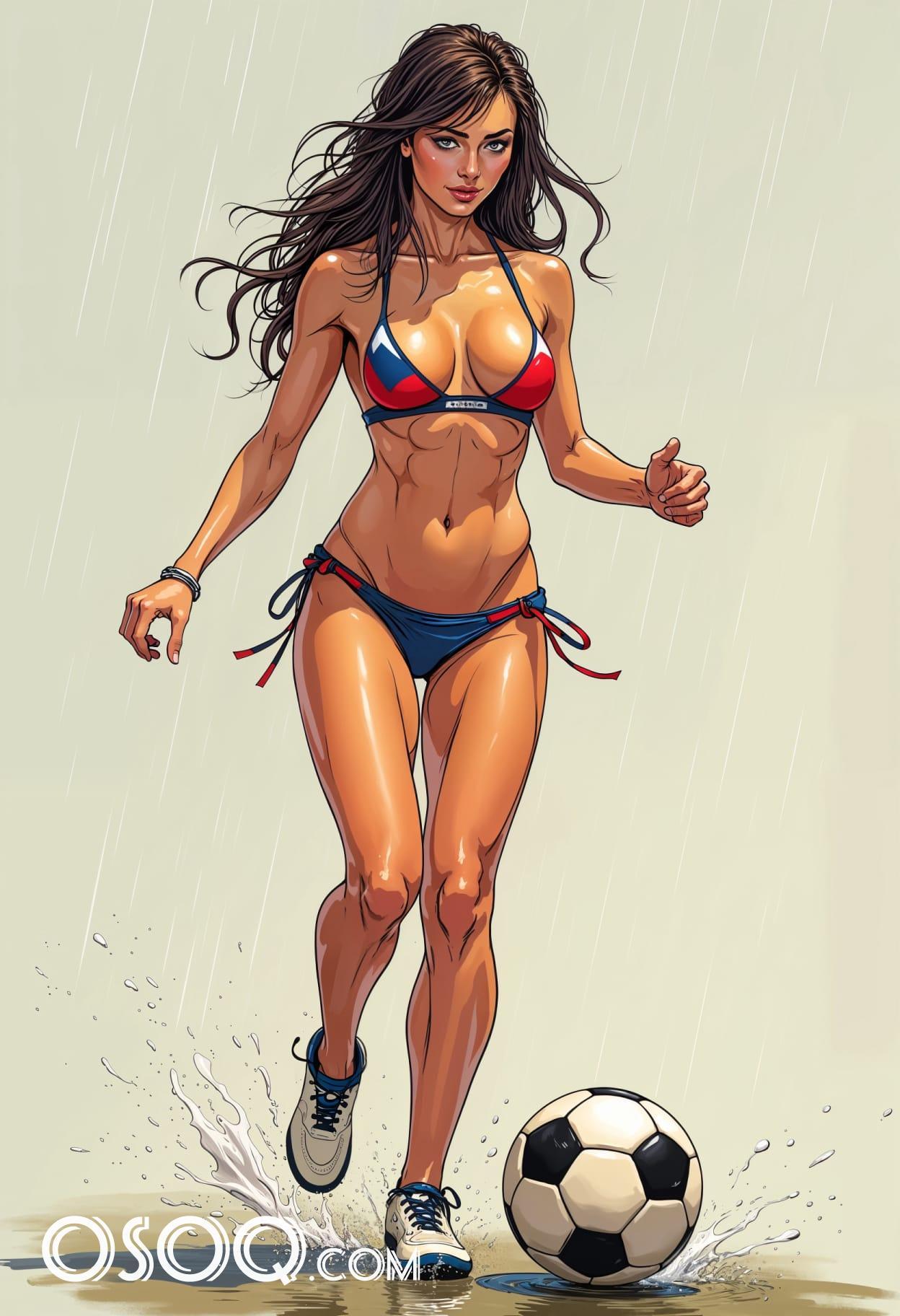 Soccer cartoon caricature cute drawing free arts 15