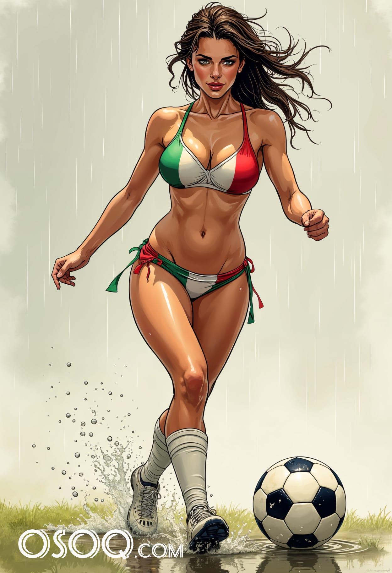 Soccer player cartoon caricature cute drawing free arts 07