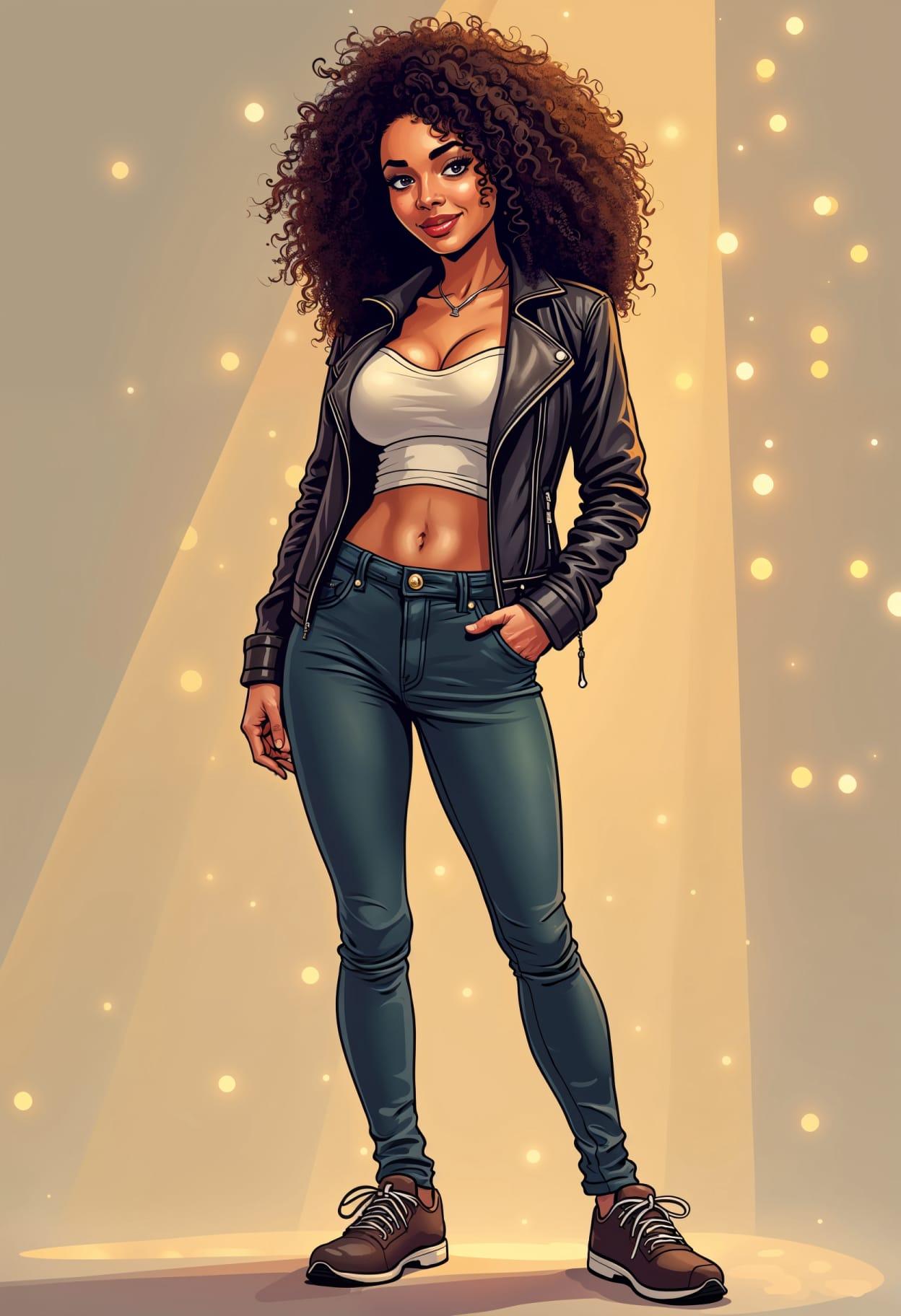 Woman concert outfit cartoon cute drawing free arts 02