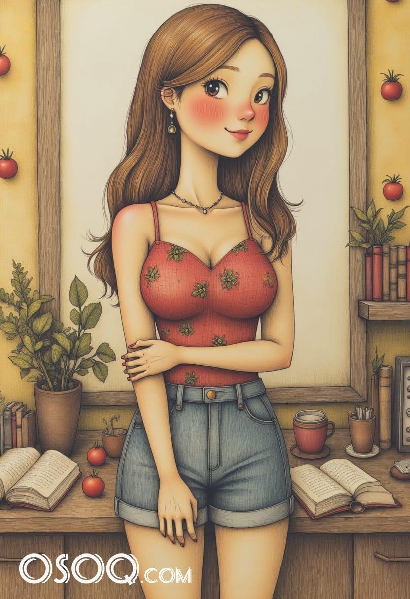 Cartoon of tomato 01
