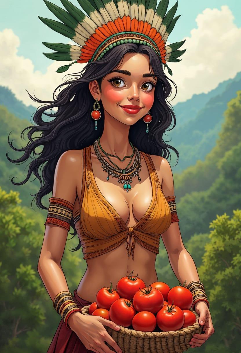 Cartoon of tomato 16